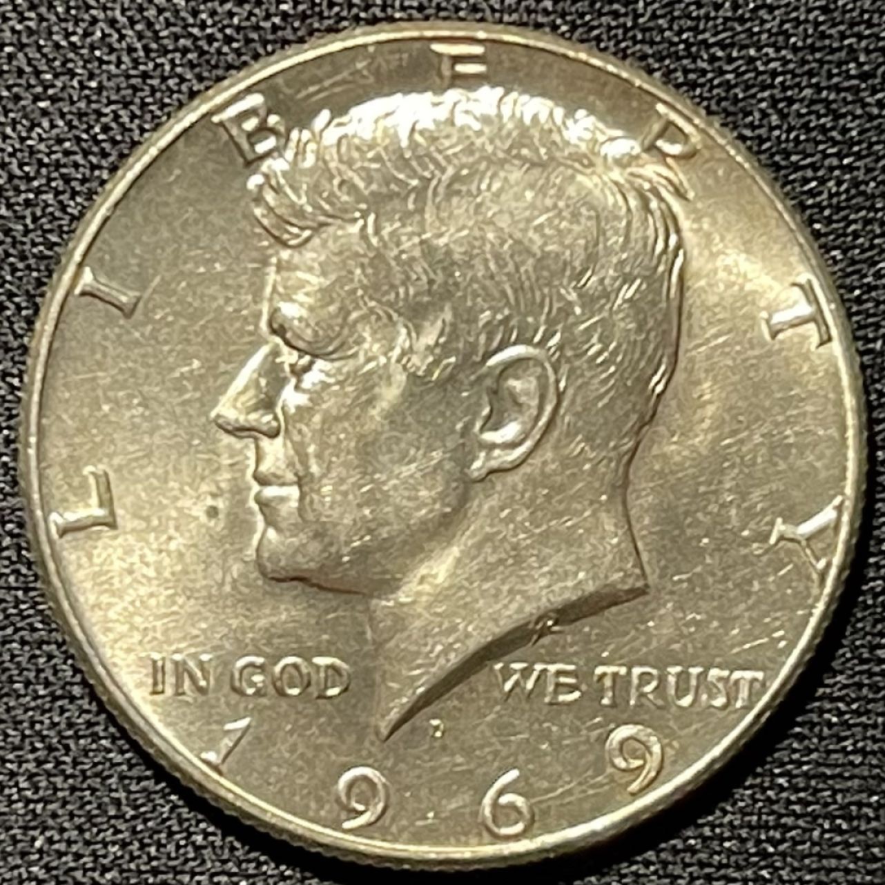 紫瑗钱币——第251期拍卖 美国 1969年 肯尼迪 半美元 50美分 11.5克 0.4银 UNC