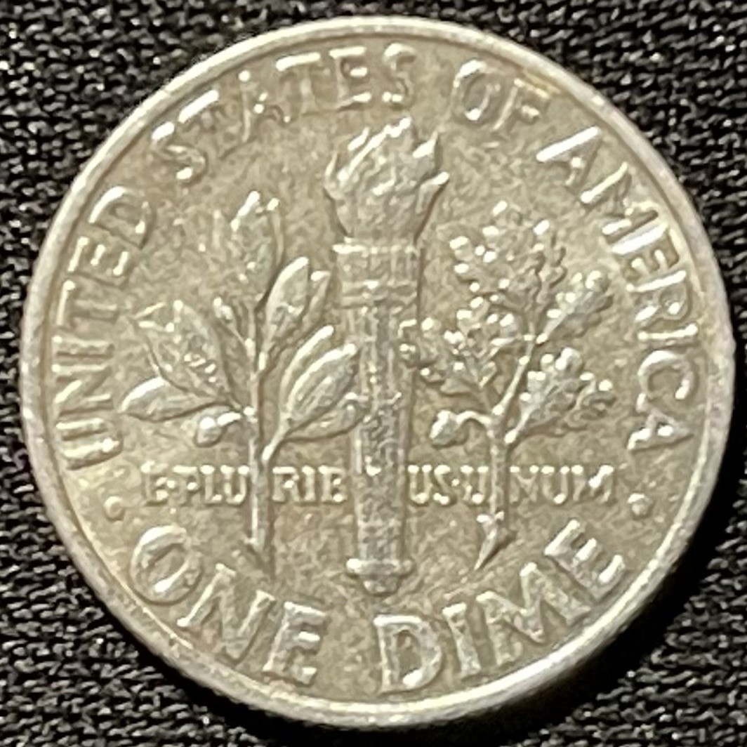 紫瑗钱币——第261期拍卖 美国 1964年 D版 罗斯福 10美分 2.5克 0.9银 UNC