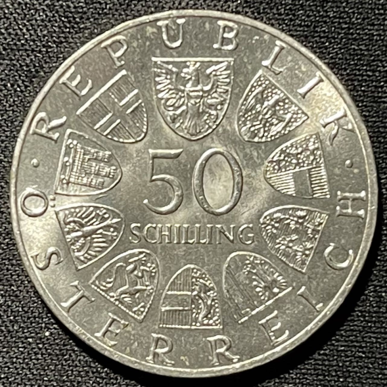 紫瑗钱币——第251期拍卖 奥地利 1978年 舒伯特150周年 50先令 20克 0.64银 UNC