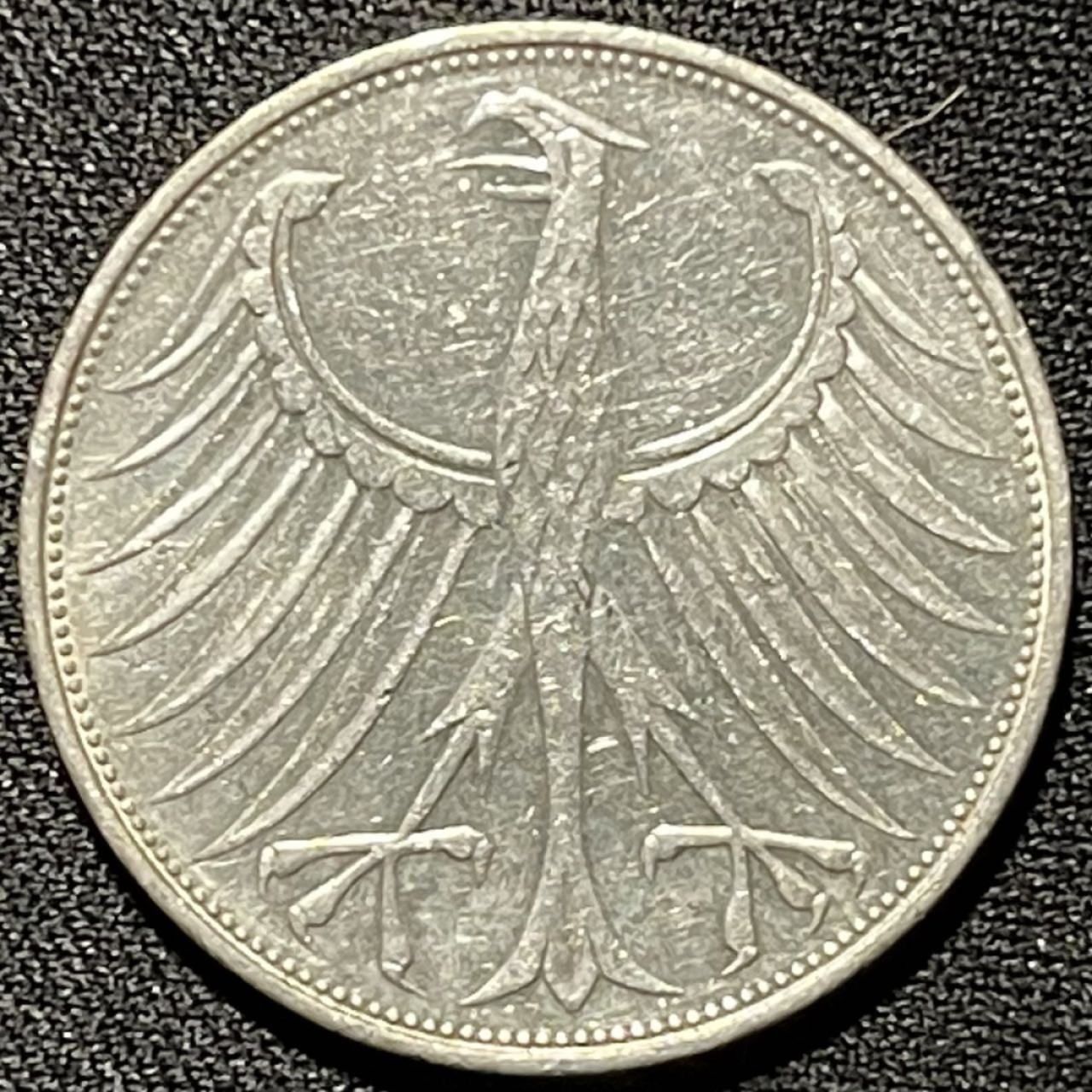 紫瑗钱币——第251期拍卖 联邦德国 1972年 D厂 流通 5马克 11.2 0.625银