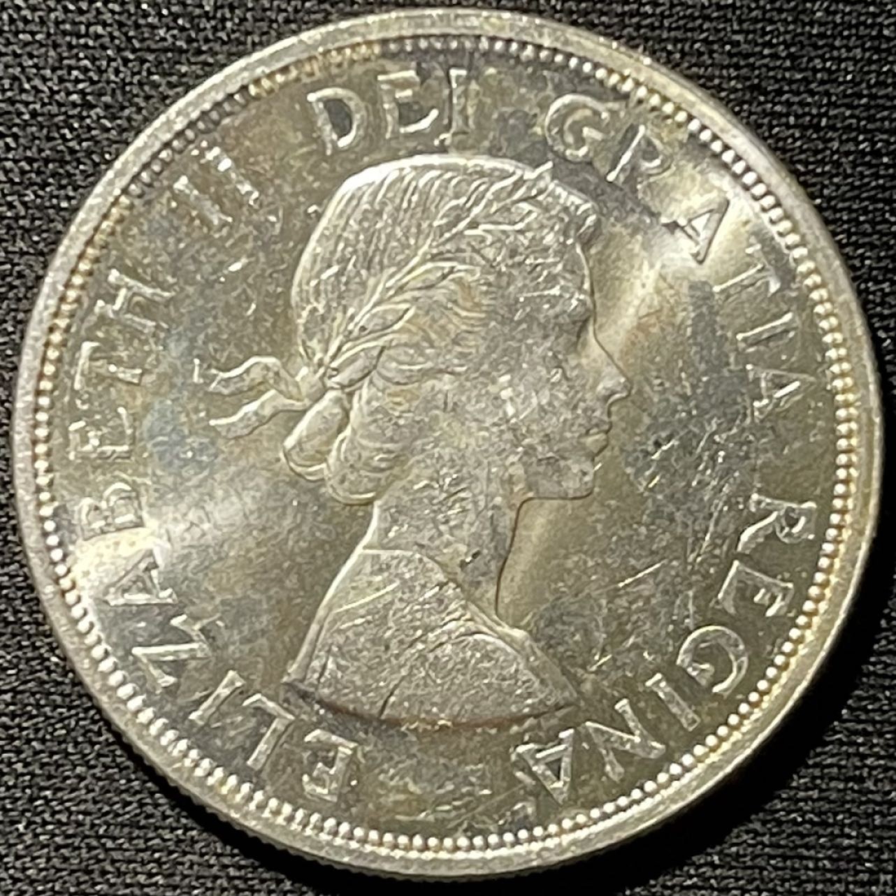 紫瑗钱币——第261期拍卖 加拿大 1964年 伊丽莎白二世 夏洛特百年 1元 23.5克 0.8银 UNC