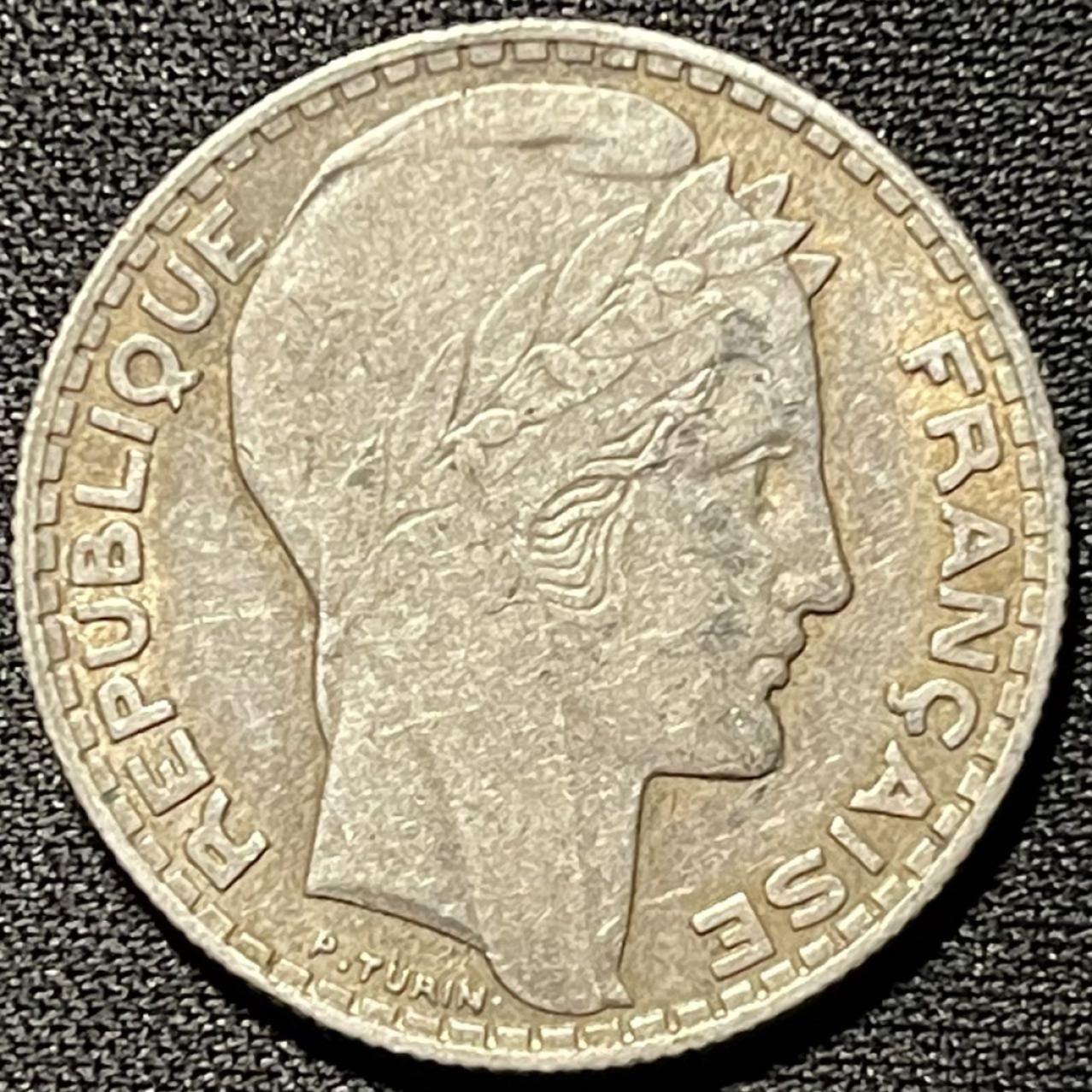 紫瑗钱币——第251期拍卖 法国 1933年 自由女神 10法郎 银币 10克 0.68银
