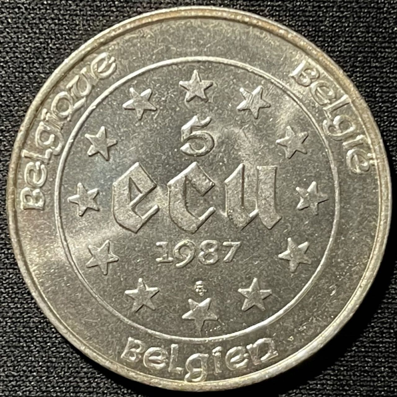 紫瑗钱币——第267期拍卖 比利时 1987年 罗马条约30周年 5埃局 22.85克 0.833银