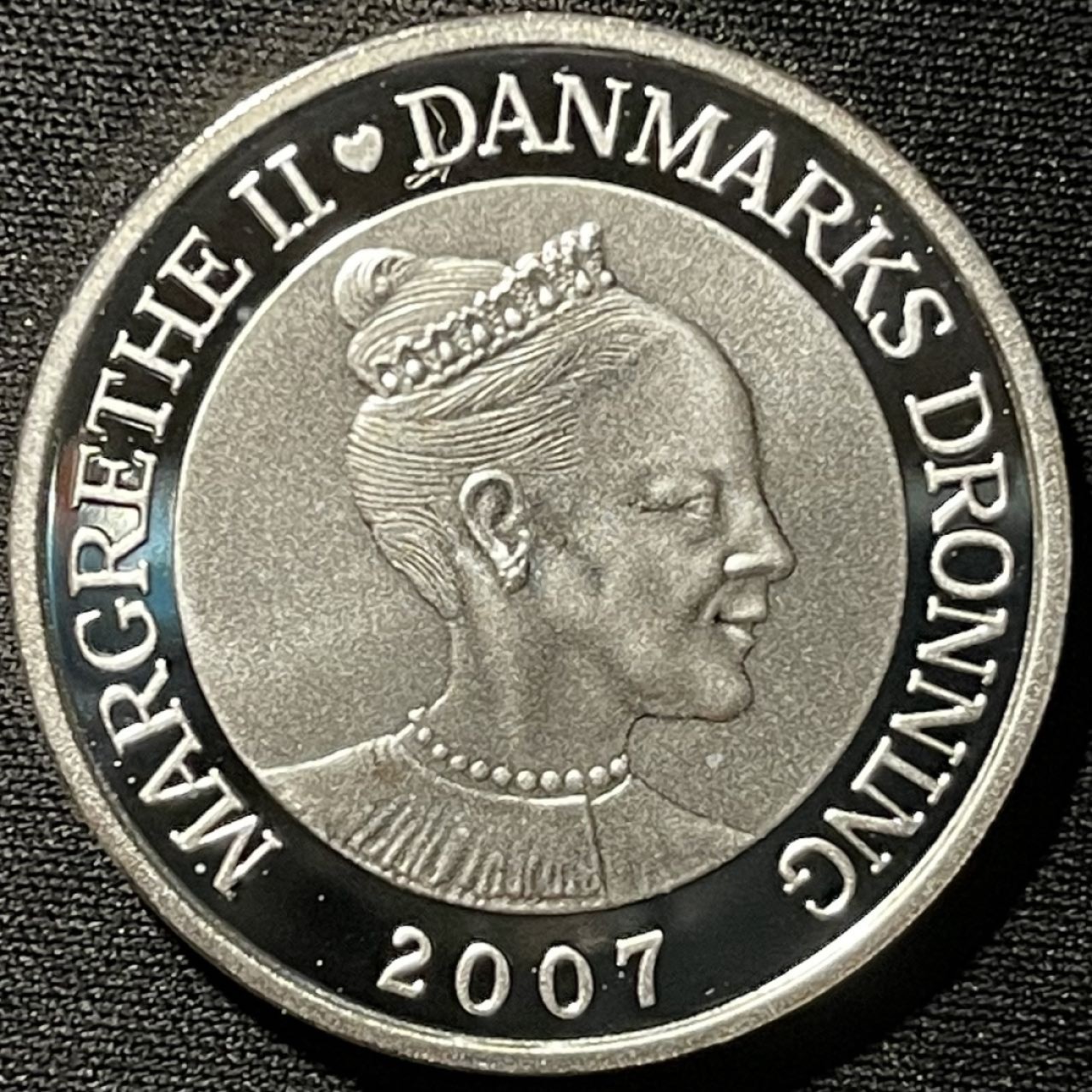 紫瑗钱币——第267期拍卖 丹麦 2007年 2007-2009国际极地年 100克朗 31.1克 0.999银 UNC