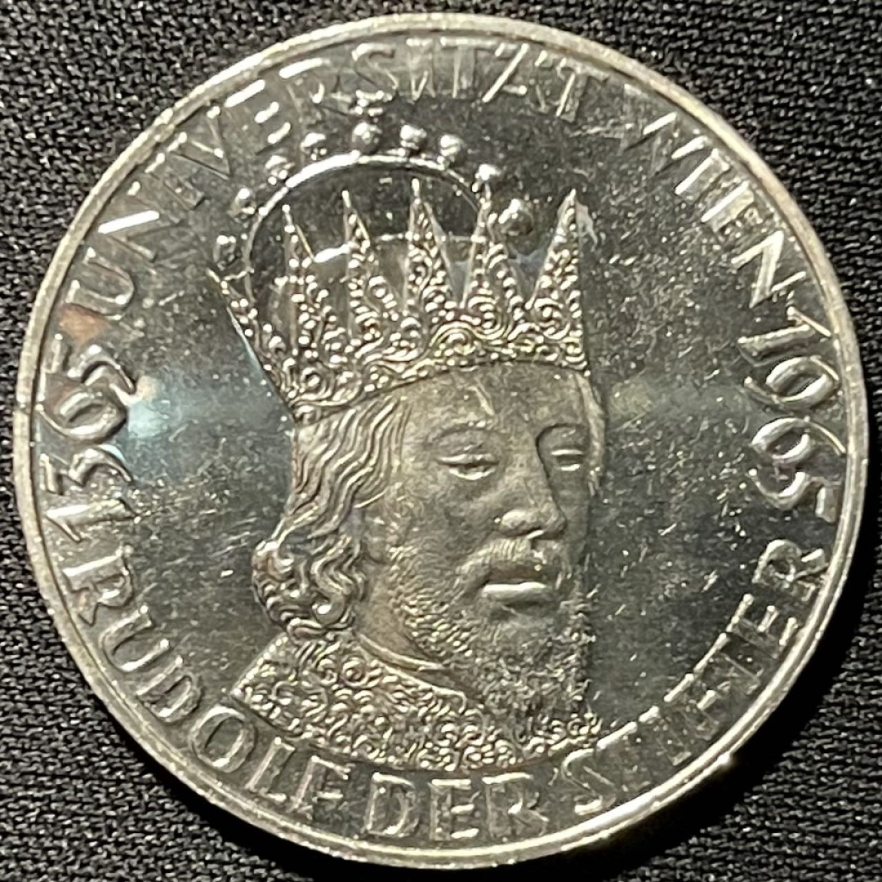 紫瑗钱币——第264期拍卖 奥地利 1965年 维也纳大学600周年 50先令 20克 0.9银 精制