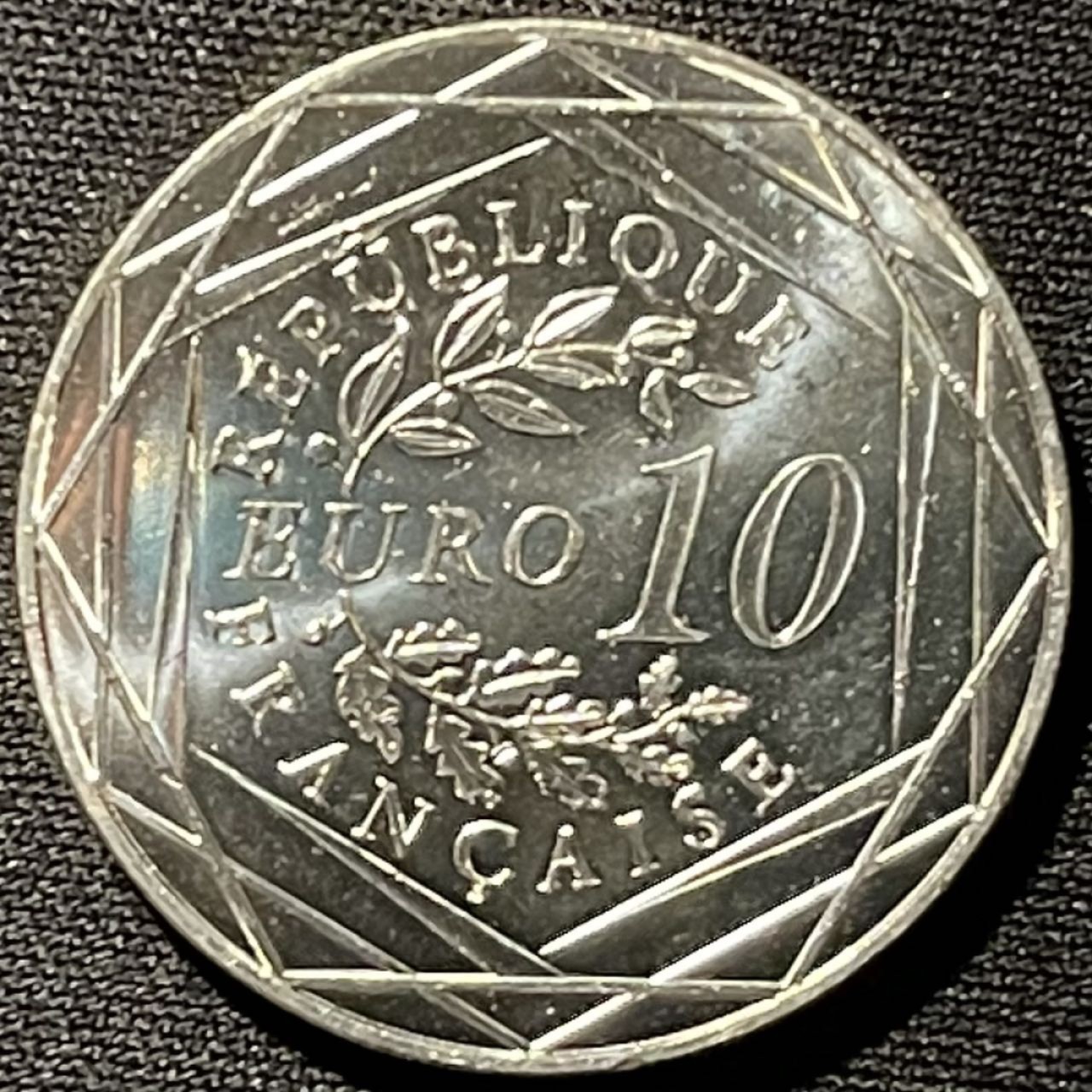 紫瑗钱币——第267期拍卖 法国 2014年 大公鸡 10欧元 17克 0.9银 UNC