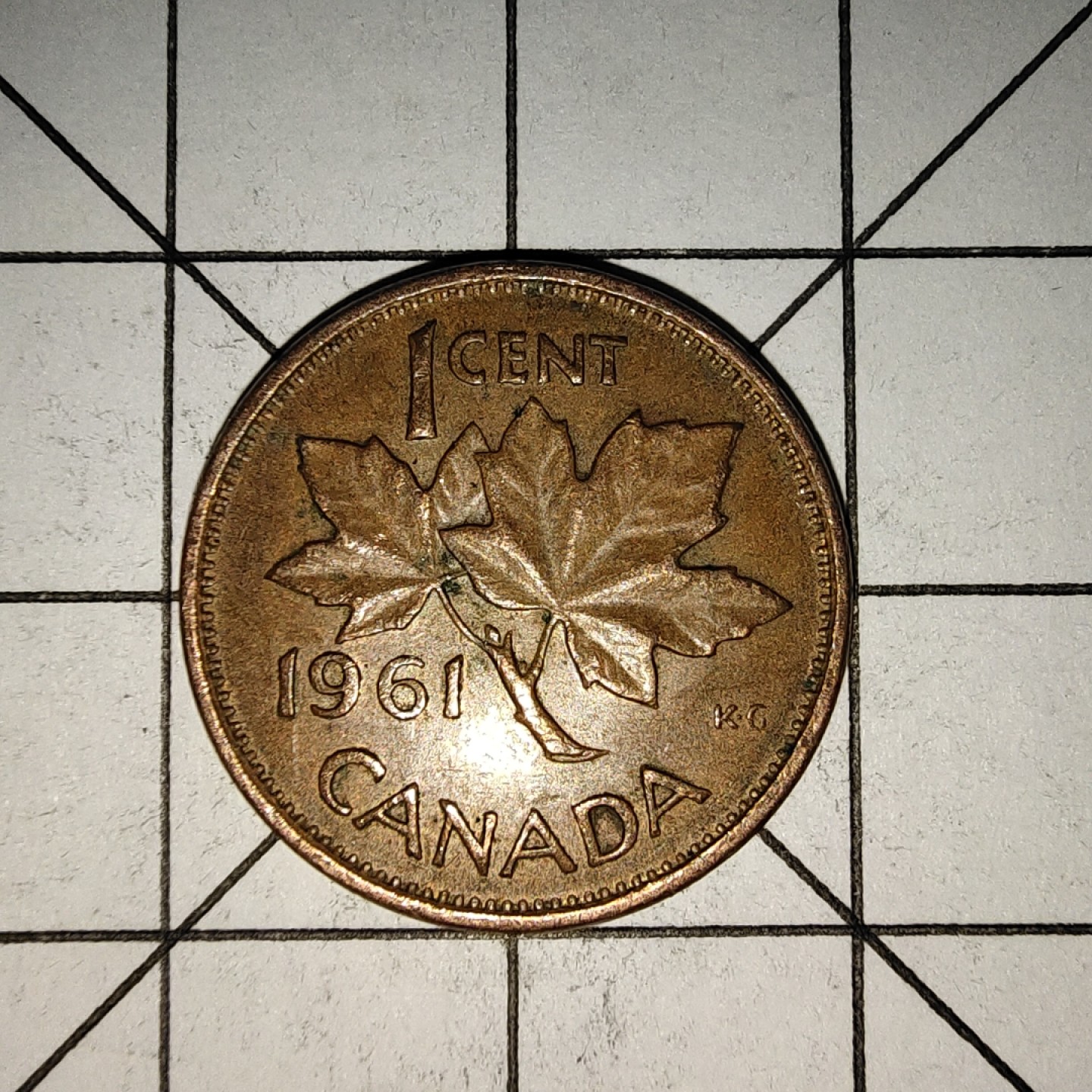 收藏之家世界硬币新年新场（捡漏，无押金，无佣金，全场满20包邮，偏远地区除外） 加拿大1分1961年