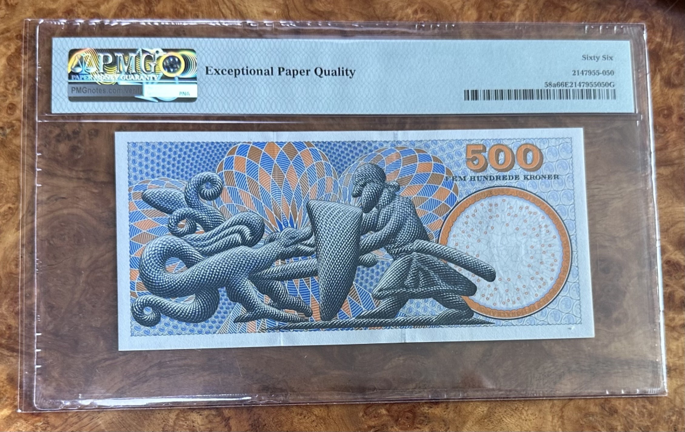 Chase Auction 第16期 - - 外钞、民国钞和一版人民币混合场！ 1997年丹麦500克朗，A0首发冠，物理学家波尔，PMG66！无347！