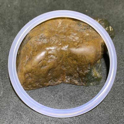精美马达加斯加冰种海洋玉髓圆镯一只， - 精美马达加斯加冰种海洋玉髓圆镯一只，