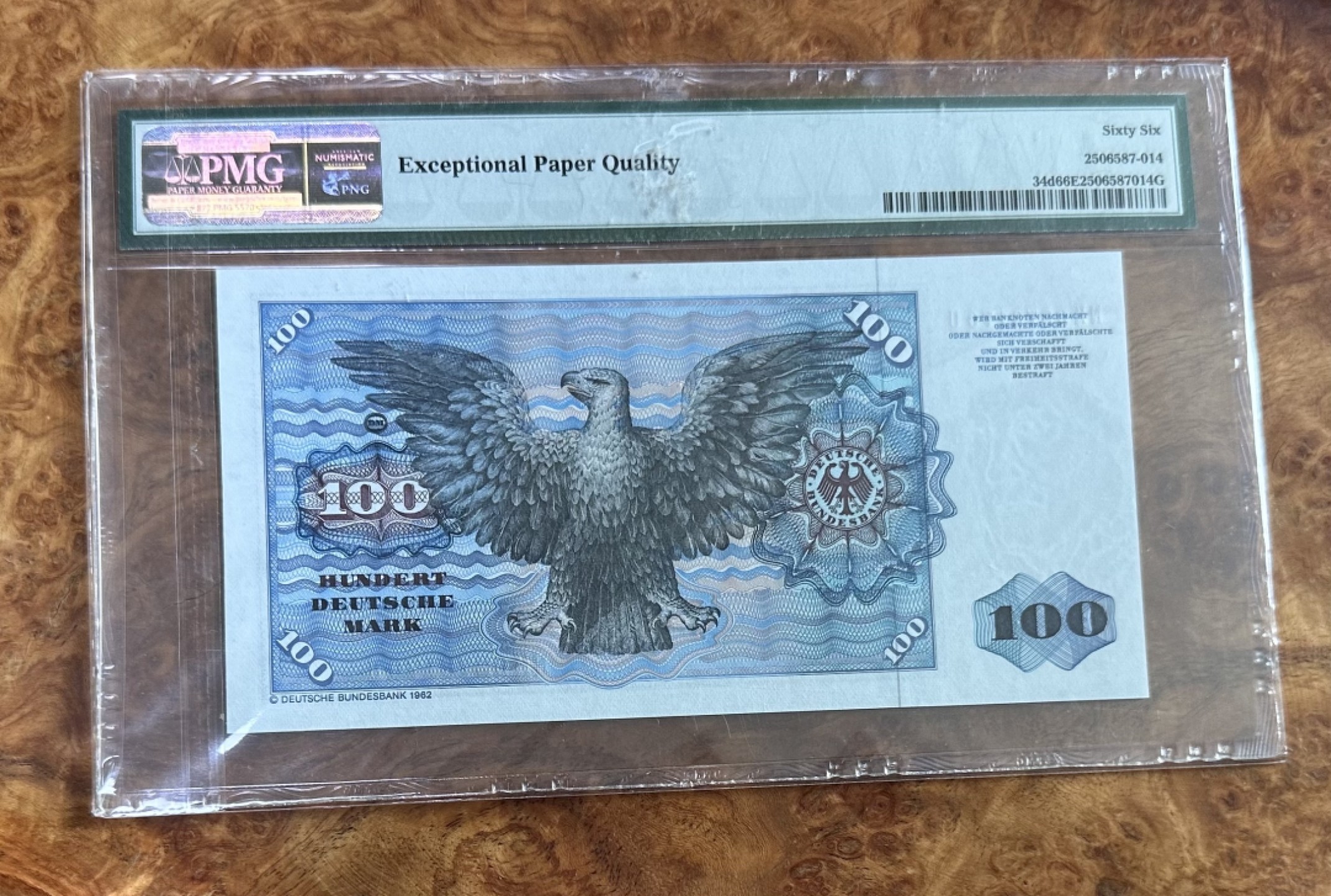 Chase Auction 第16期 - - 外钞、民国钞和一版人民币混合场！ 1980年德国100马克，明斯特，PMG66分！