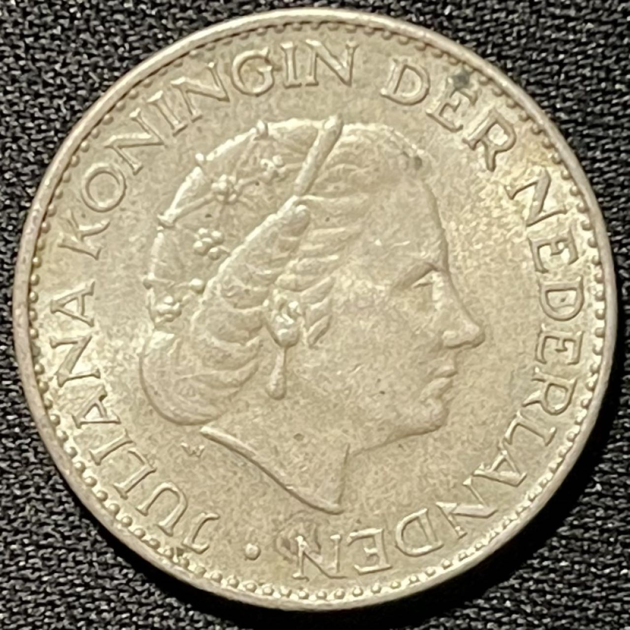 紫瑗钱币——第324期拍卖 荷兰 1965年 朱丽安娜 1盾 6.5克 0.72银 UNC