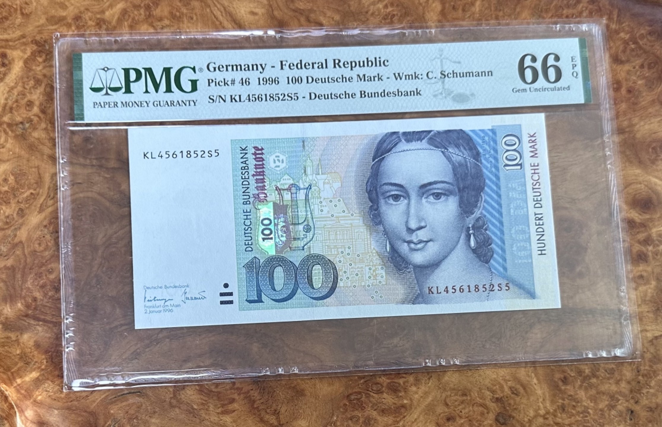 Chase Auction 第16期 - - 外钞、民国钞和一版人民币混合场！ 1996年德国100马克！PMG66分！