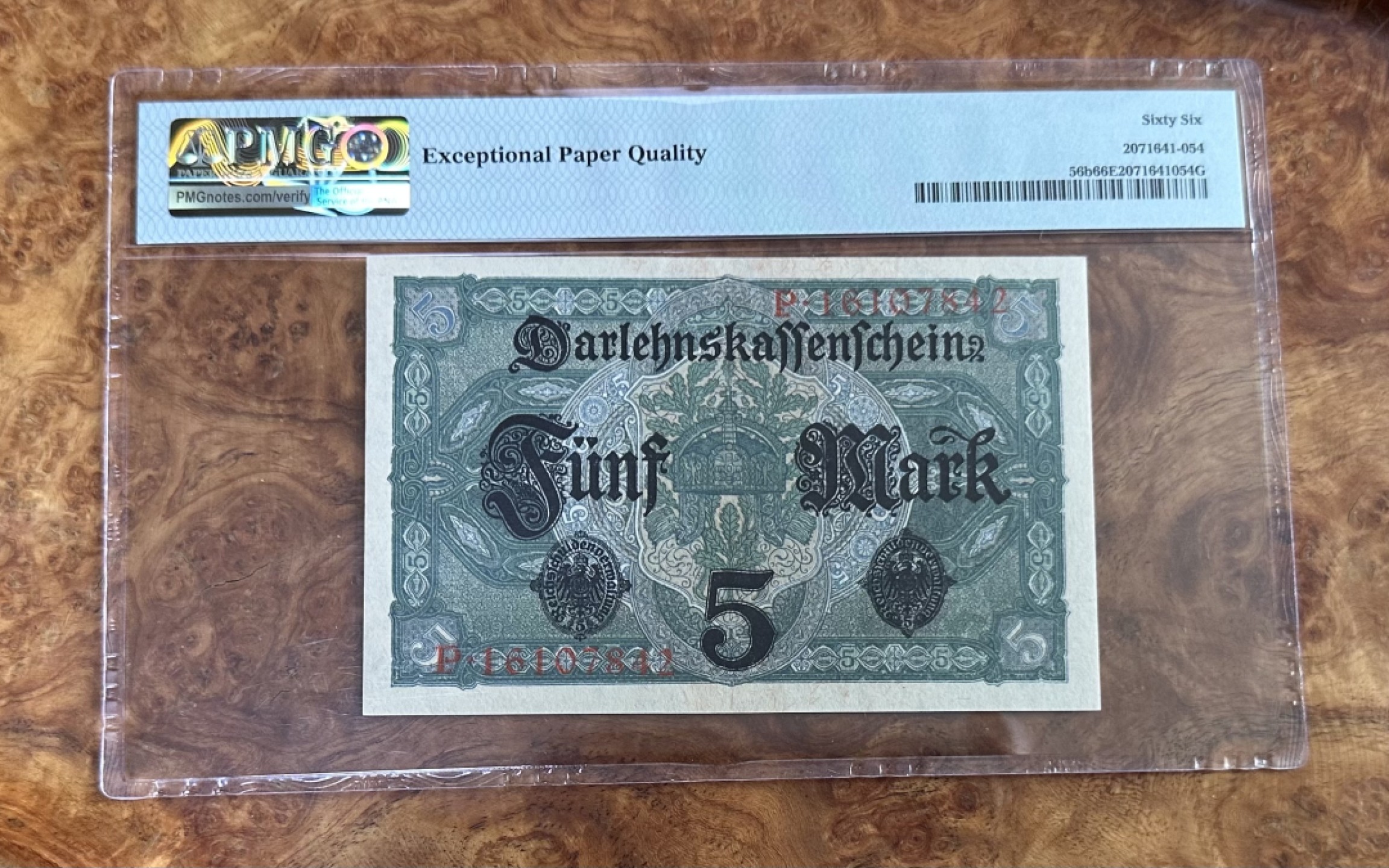 Chase Auction 第16期 - - 外钞、民国钞和一版人民币混合场！ 1917年德国5马克，PMG66分！