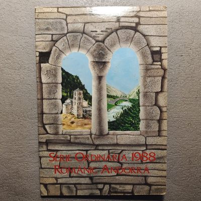 0起1加-纯粹捡漏拍-161场银币套币场 - 安道尔1988年古代教堂修道院官方精制卡册套币-含1枚银币-量5000