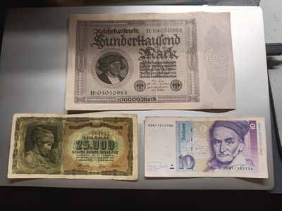 【专场20230204】西风东渐第VIII期——欧洲纸币专场（已更新） - 【拍品001】欧洲纸币流通品相批量三张