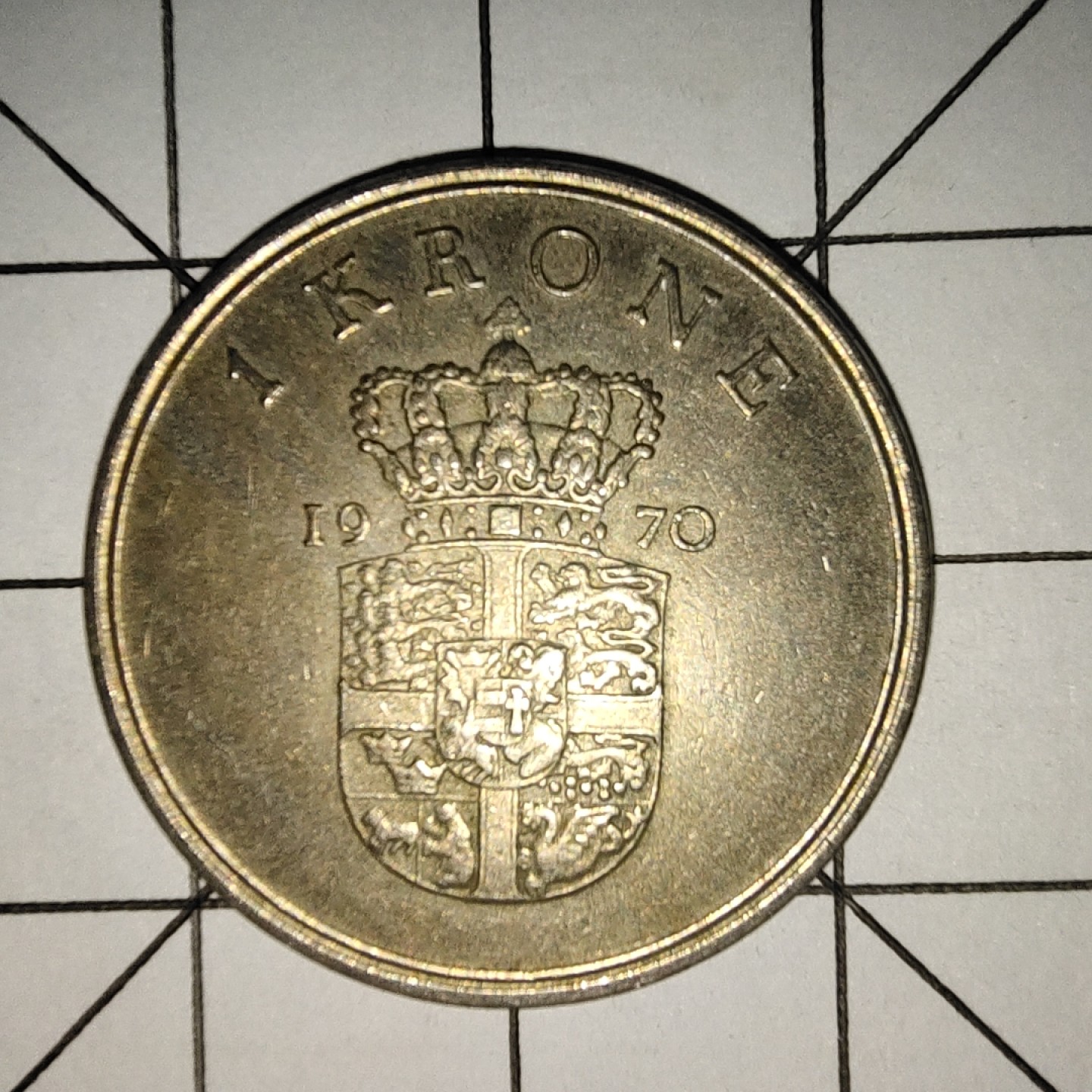 收藏之家世界硬币新年场(捡漏，无押金，无佣金，全场满20包邮，偏远地区除外) 丹麦1克朗1970年