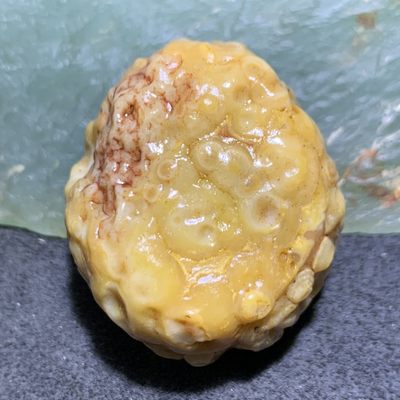 精美戈壁高玉化鱼籽纹筋脉石大原石一颗， - 精美戈壁高玉化鱼籽纹筋脉石大原石一颗，