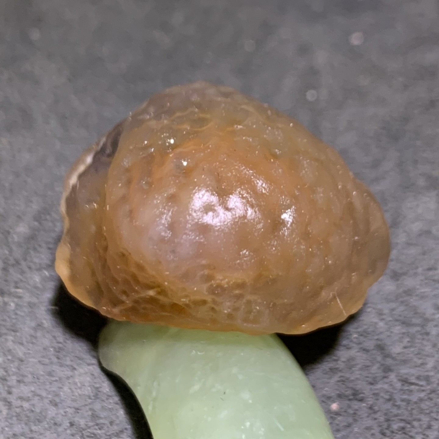 放福利！精美天然戈壁糖心玛瑙原石一颗，