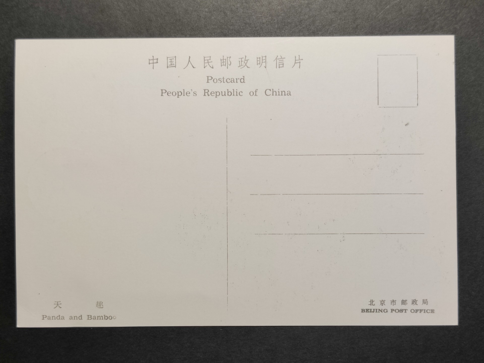 洪涛臻品批发群  精选邮票限时拍卖第一百九十一期 T106大熊猫 全套4枚 极限明信片