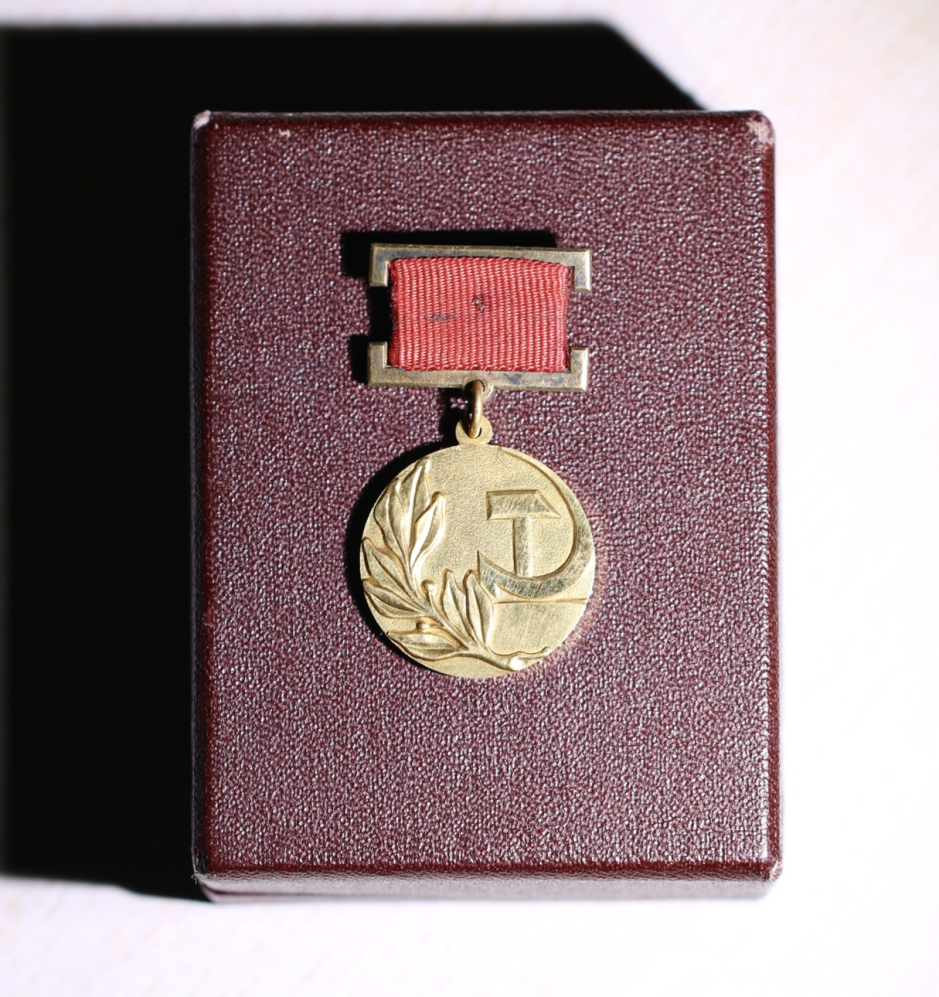 大猫徽章拍卖第215期  苏联国家奖金 14K金 原盒