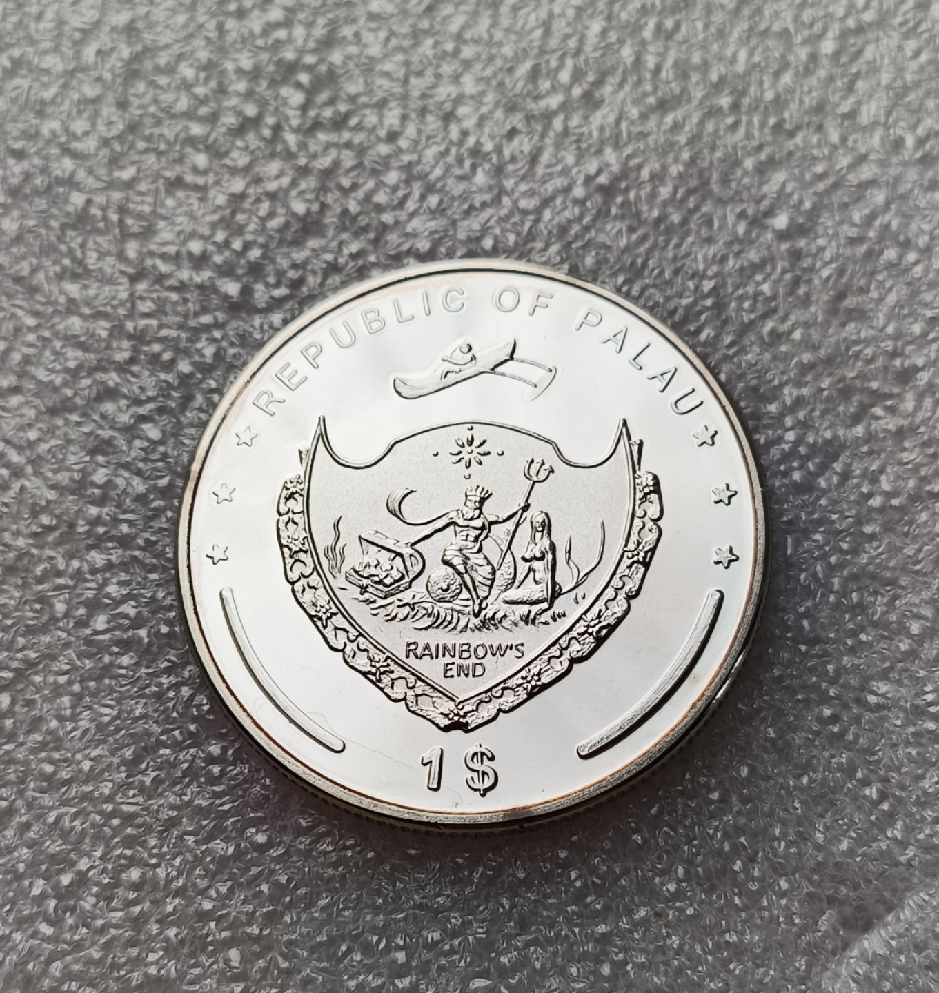 瓶子🏺第78期拍卖会 帕劳2008年龙虾海神1元彩色币