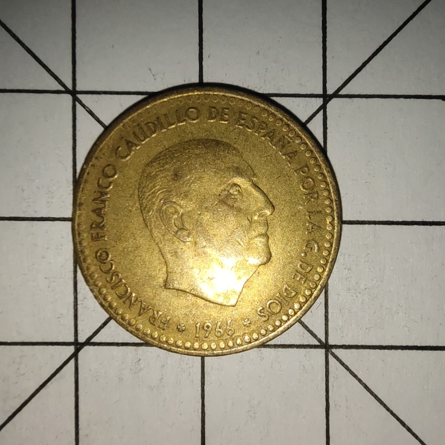 收藏之家世界硬币新年场(捡漏，无押金，无佣金，全场满20包邮，偏远地区除外) 西班牙1比塞塔1966年