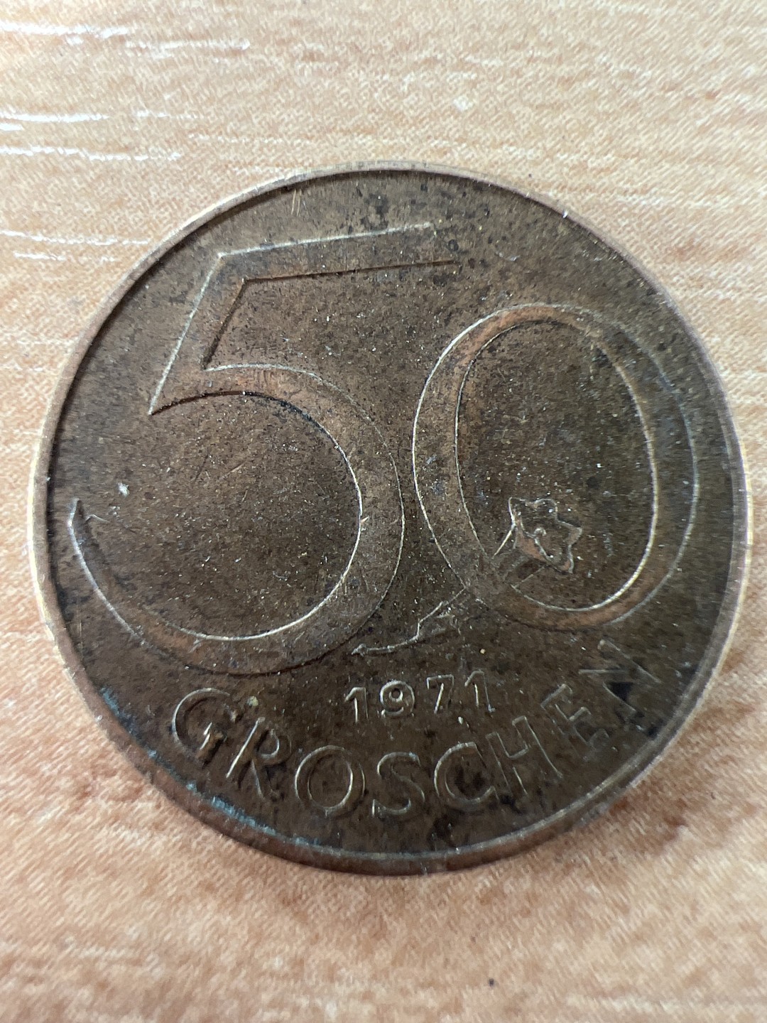 泡泡堂第255期  世界硬币 （无押金，捡漏，全场20包邮，偏远地区除外，接收代拍业务） 奥地利50格罗申