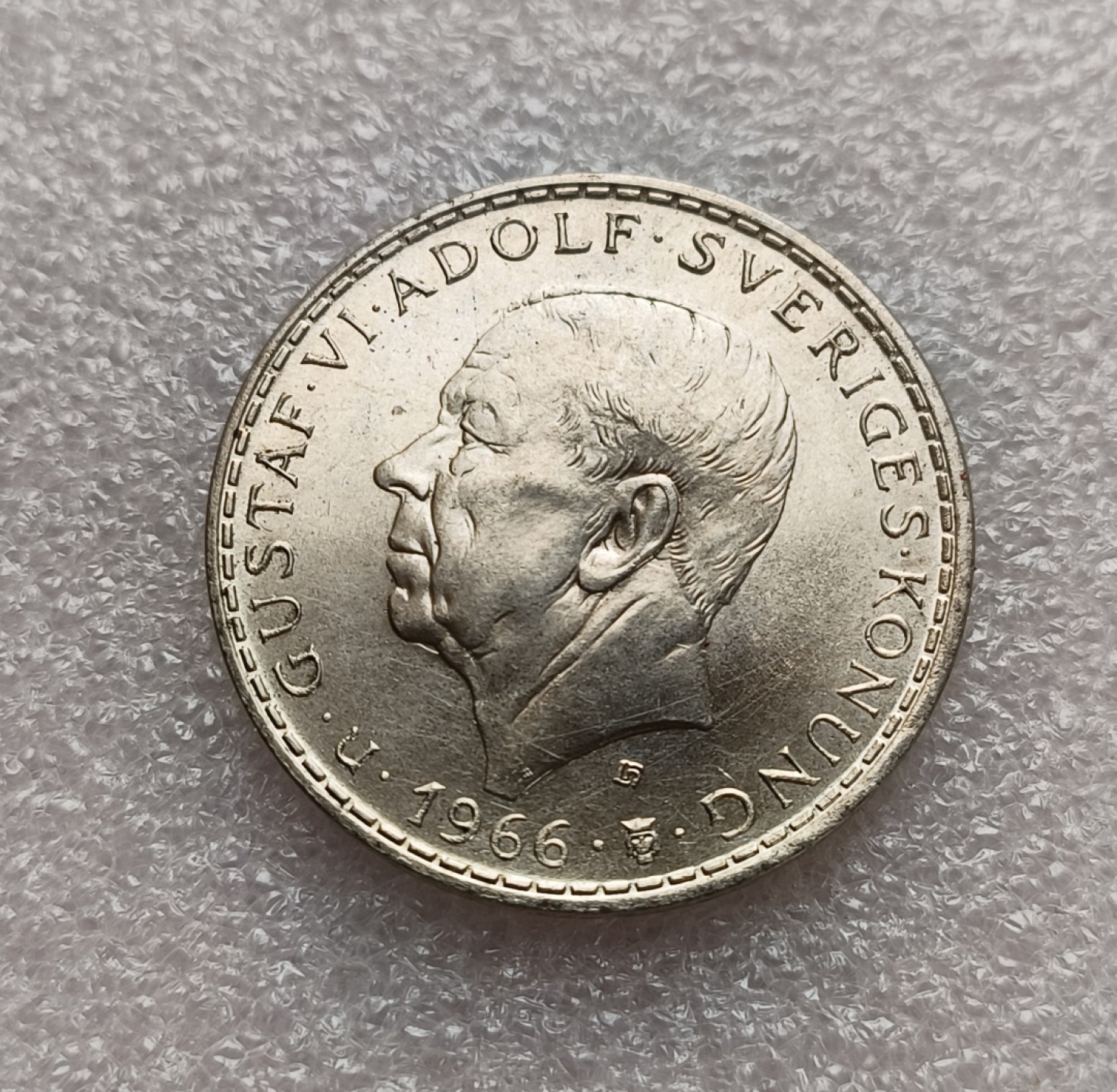 瓶子🏺第78期拍卖会 瑞典1966年5克朗宪法改革百年纪念银币原光