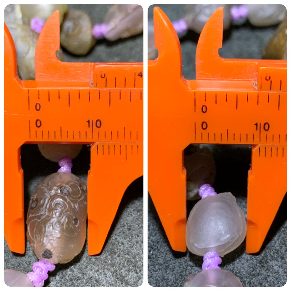 精美阿拉善冰透紫罗兰筋脉原石项链一条！