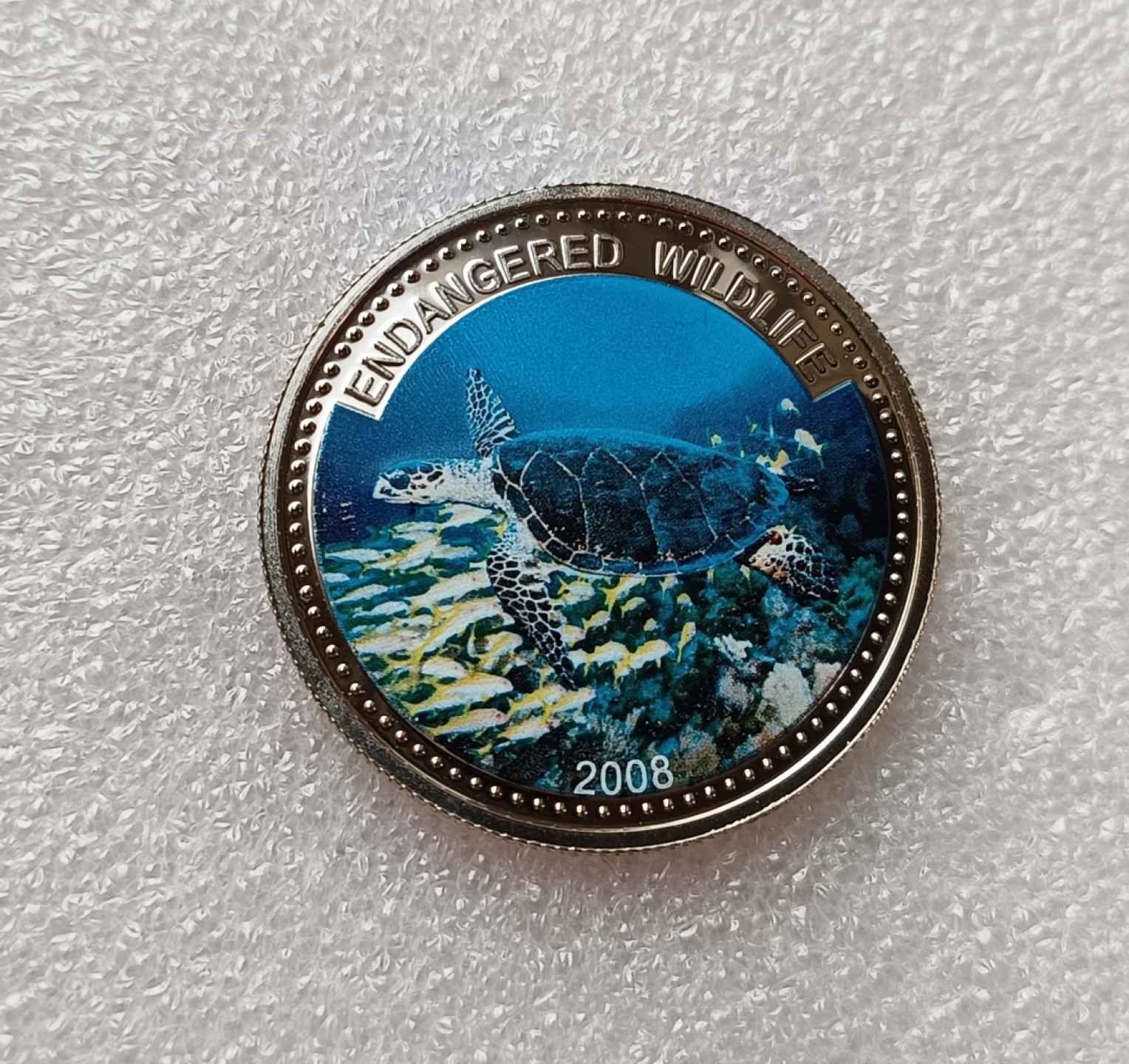 瓶子🏺第78期拍卖会 帕劳2008年海龟海神1元彩色币