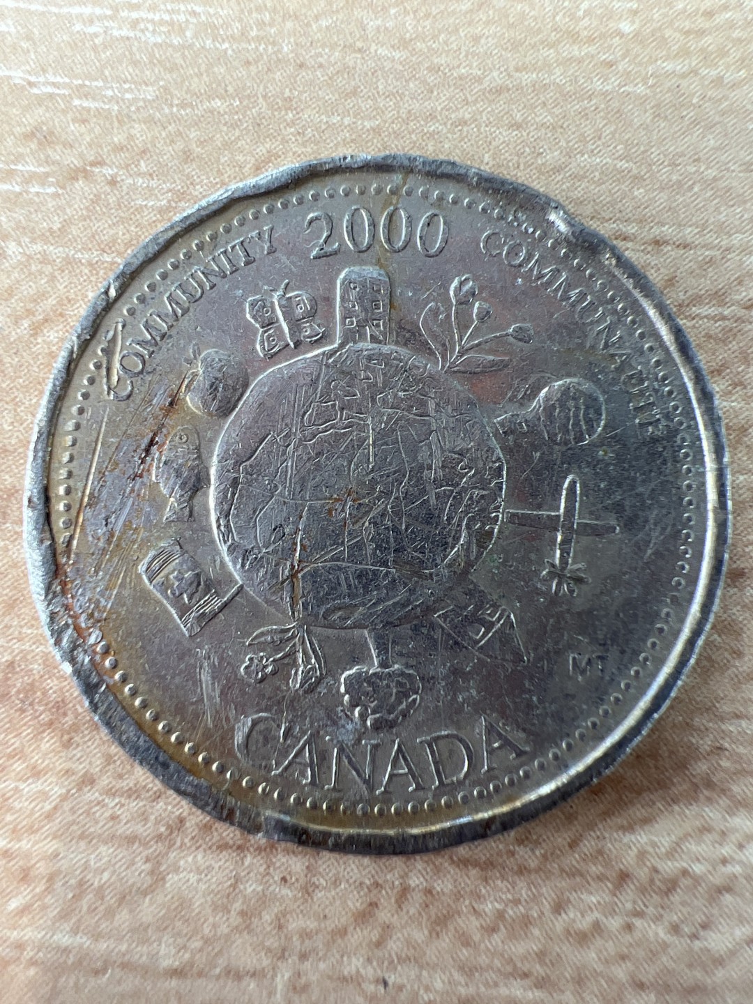 泡泡堂第217期  世界硬币 （无押金，无佣金，捡漏，全场20包邮，偏远地区除外） 加拿大25分纪念币少见
