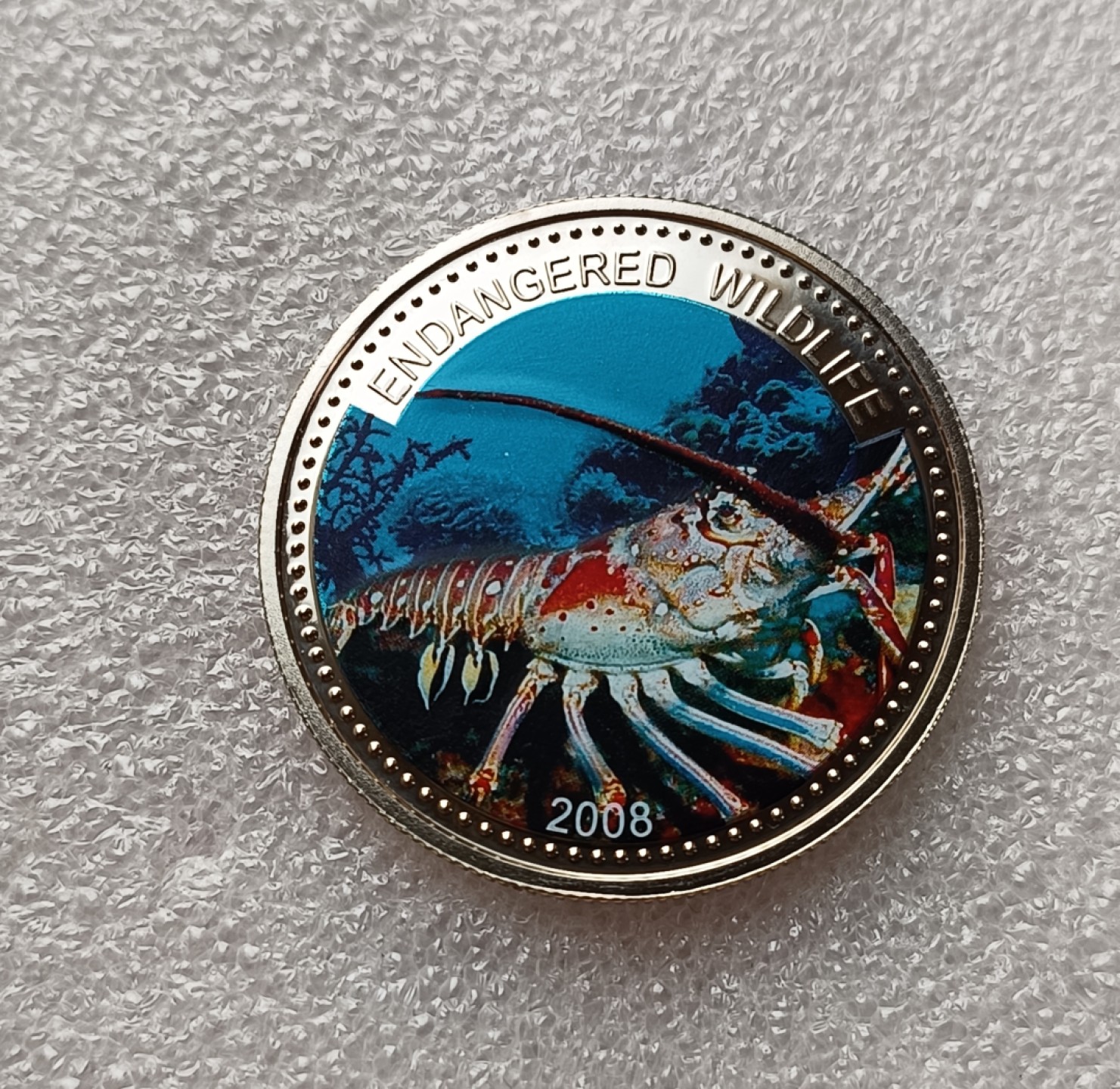 瓶子🏺第78期拍卖会 帕劳2008年龙虾海神1元彩色币