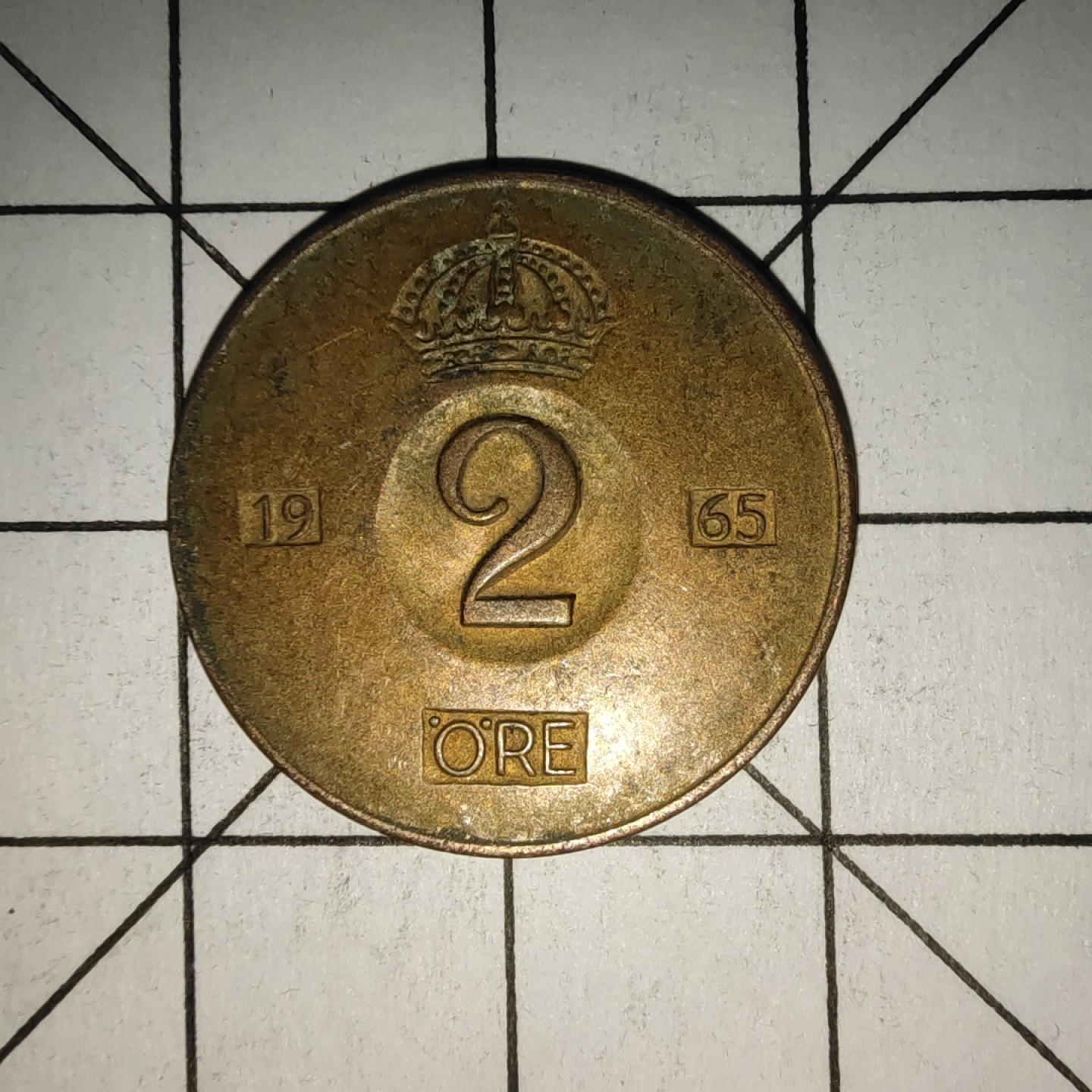 收藏之家世界硬币新年场(捡漏，无押金，无佣金，全场满20包邮，偏远地区除外) 瑞典2欧尔1965年