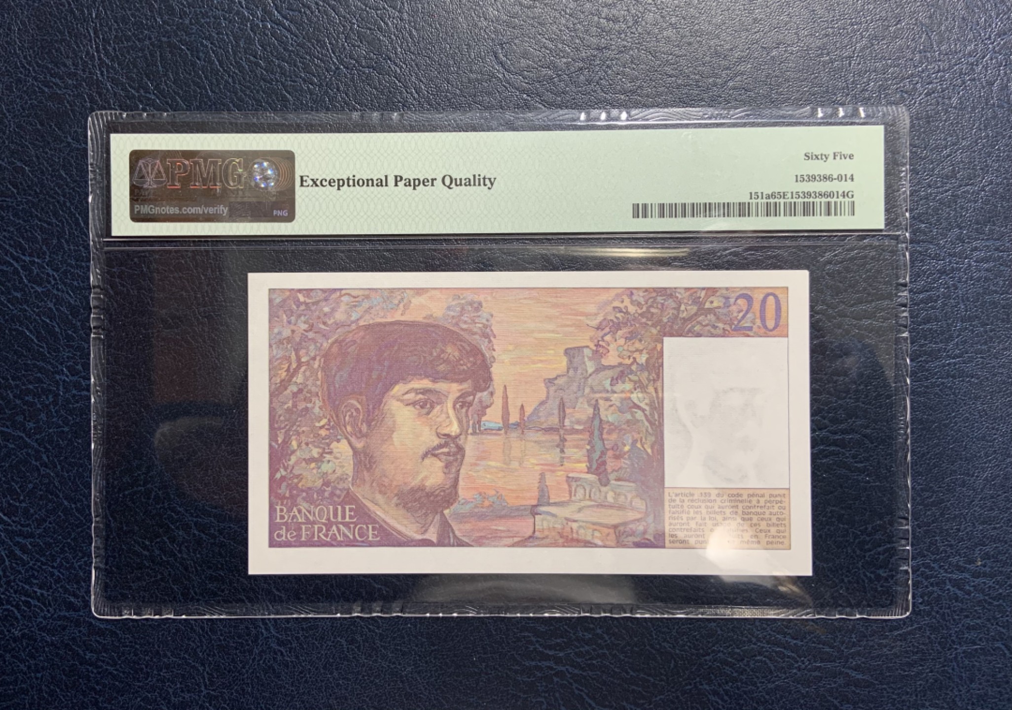 收藏联盟Quantum Auction 第231期拍卖 已更新 法国1980年20法郎 PMG65 初版