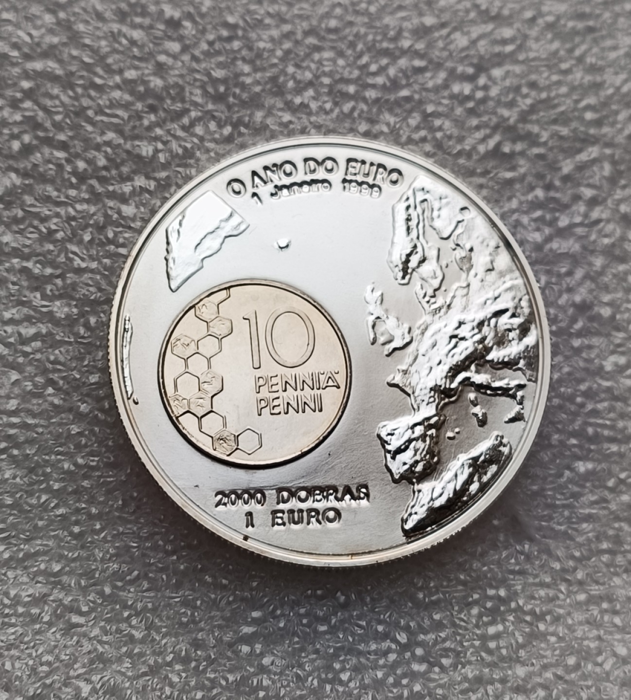 瓶子🏺第78期拍卖会 圣多美和普林西比1999年2000多布拉西班牙时币中币精制大银币39毫米32.89克