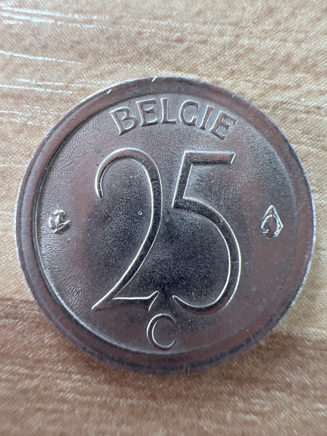 泡泡堂第255期  世界硬币 （无押金，捡漏，全场20包邮，偏远地区除外，接收代拍业务） 比利时25分小币