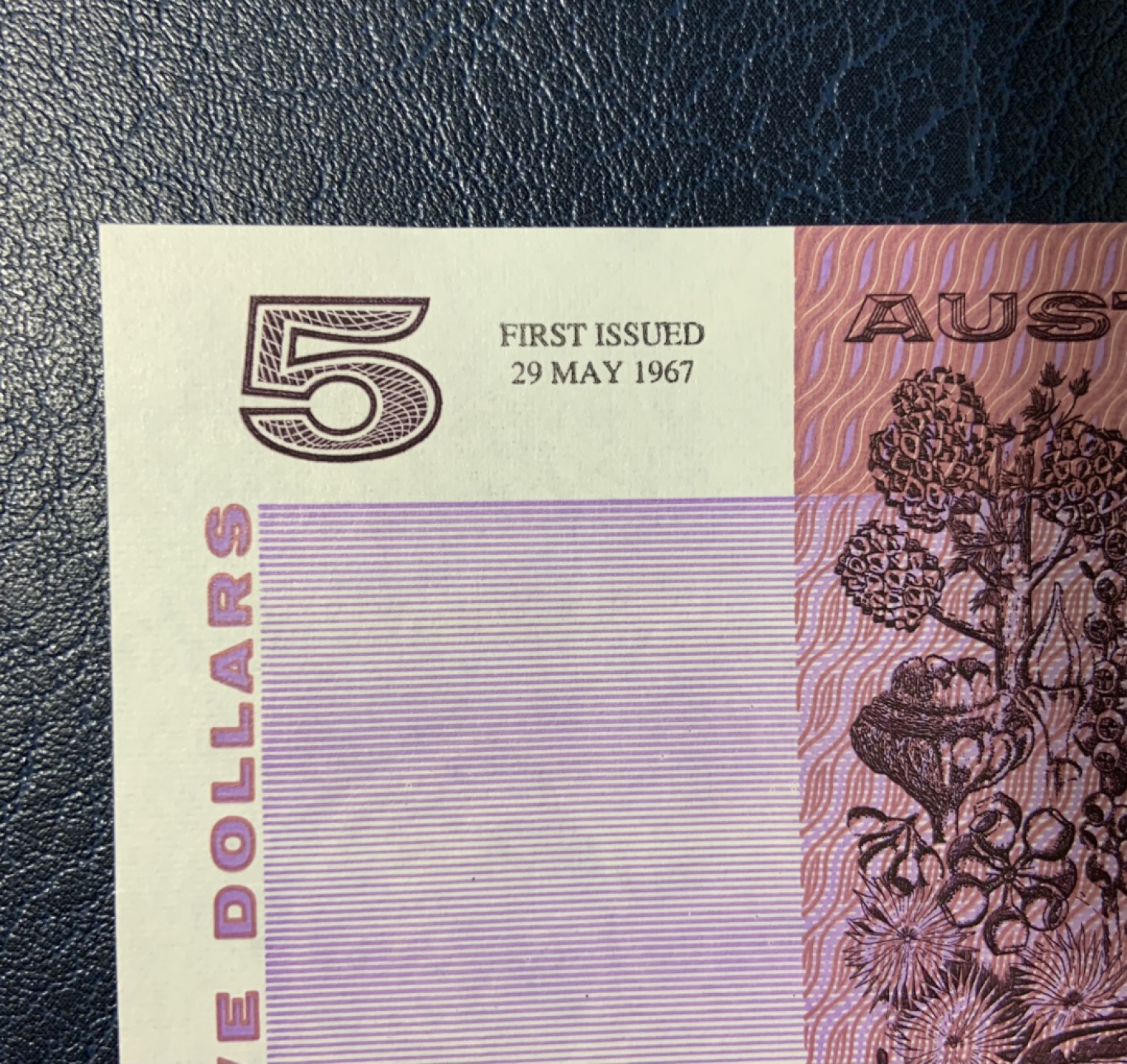 收藏联盟Quantum Auction 第231期拍卖 已更新 澳大利亚1967年5元 品相UNC 上边缘微瑕 加盖首发字样