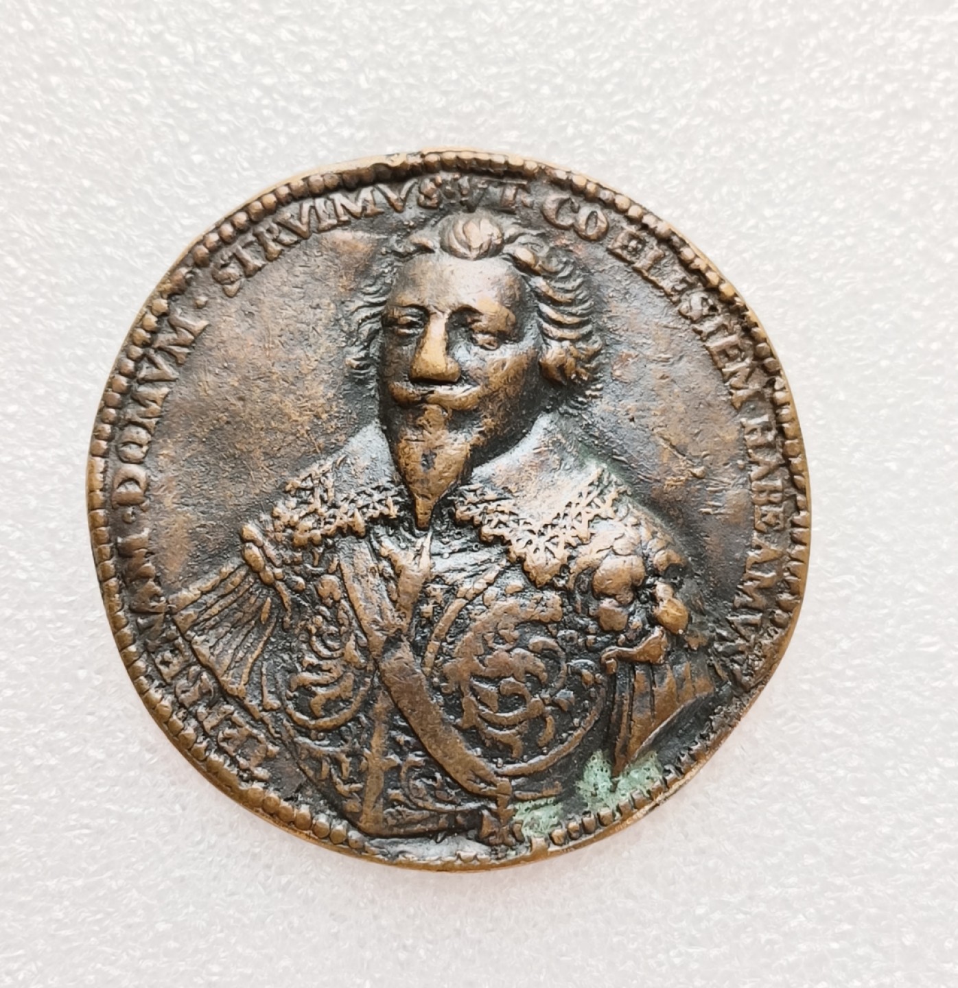 瓶子🏺第78期拍卖会 欧洲15世纪原铸大型宗教题材铜章58毫米53.24克