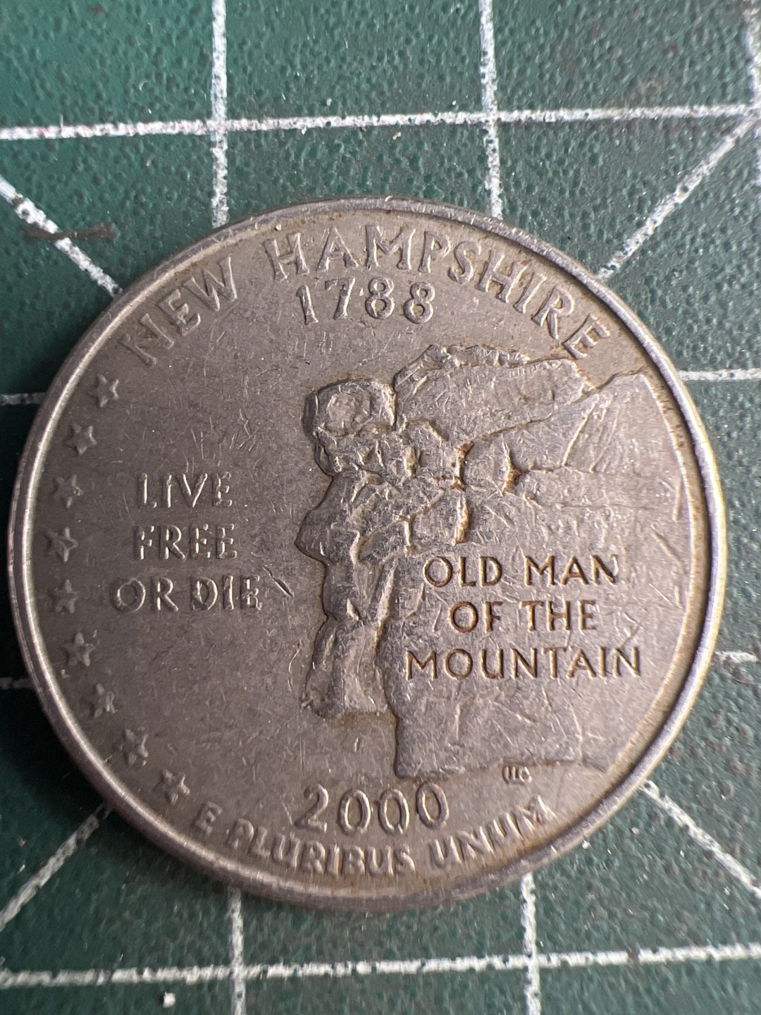 泡泡堂第216期  世界硬币（无押金，无佣金，捡漏，全场20包邮，偏远地区除外） 美国 新罕布什尔州纪念币25美分