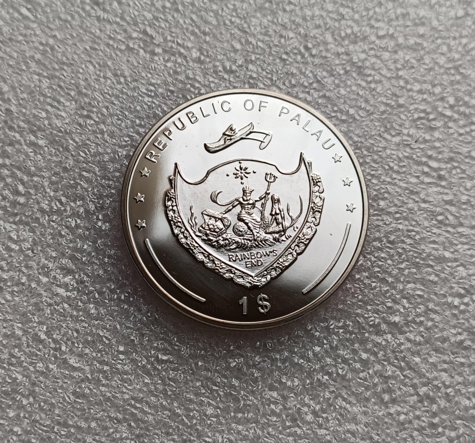 瓶子🏺第78期拍卖会 帕劳2009年热带鱼海神1元彩色币