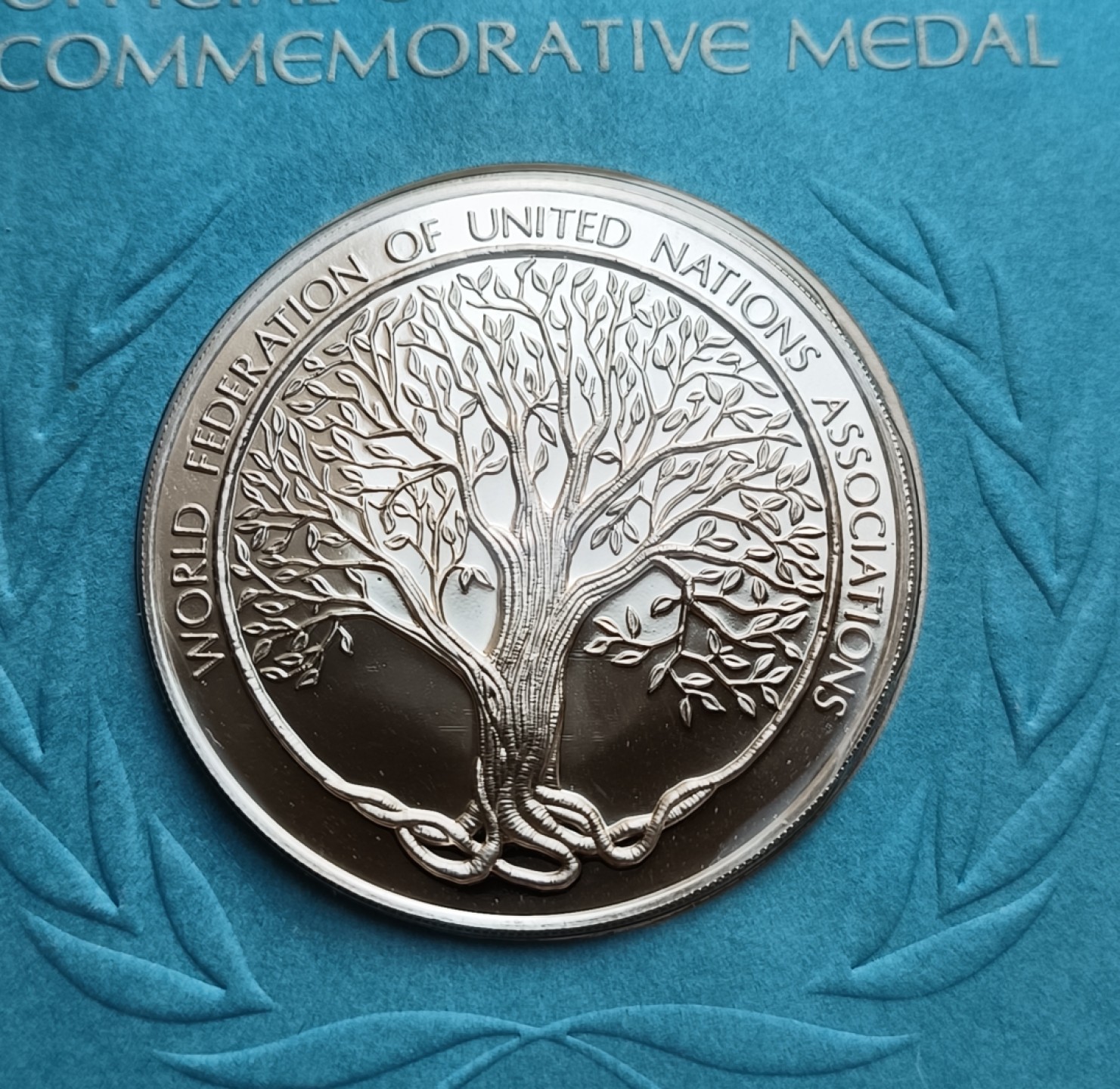 瓶子🏺第78期拍卖会 联合国1976年发行树木银质章原封（1盎司）