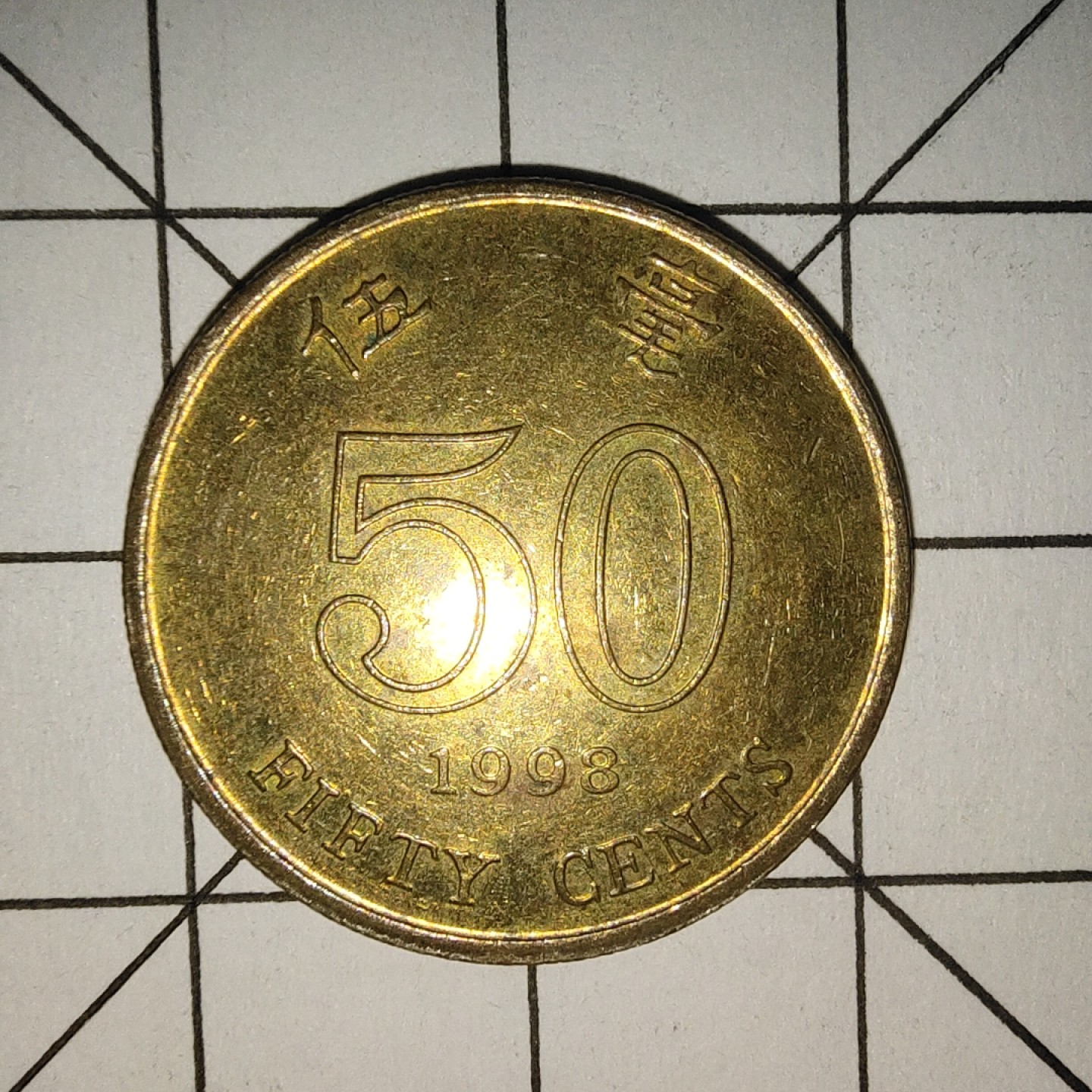 收藏之家世界硬币新年场(捡漏，无押金，无佣金，全场满20包邮，偏远地区除外) 香港5毫1998年