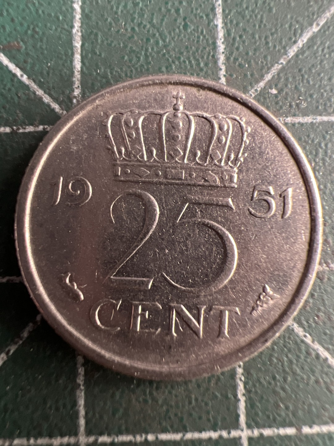 泡泡堂第255期  世界硬币 （无押金，捡漏，全场20包邮，偏远地区除外，接收代拍业务） 荷兰皇冠小币25分