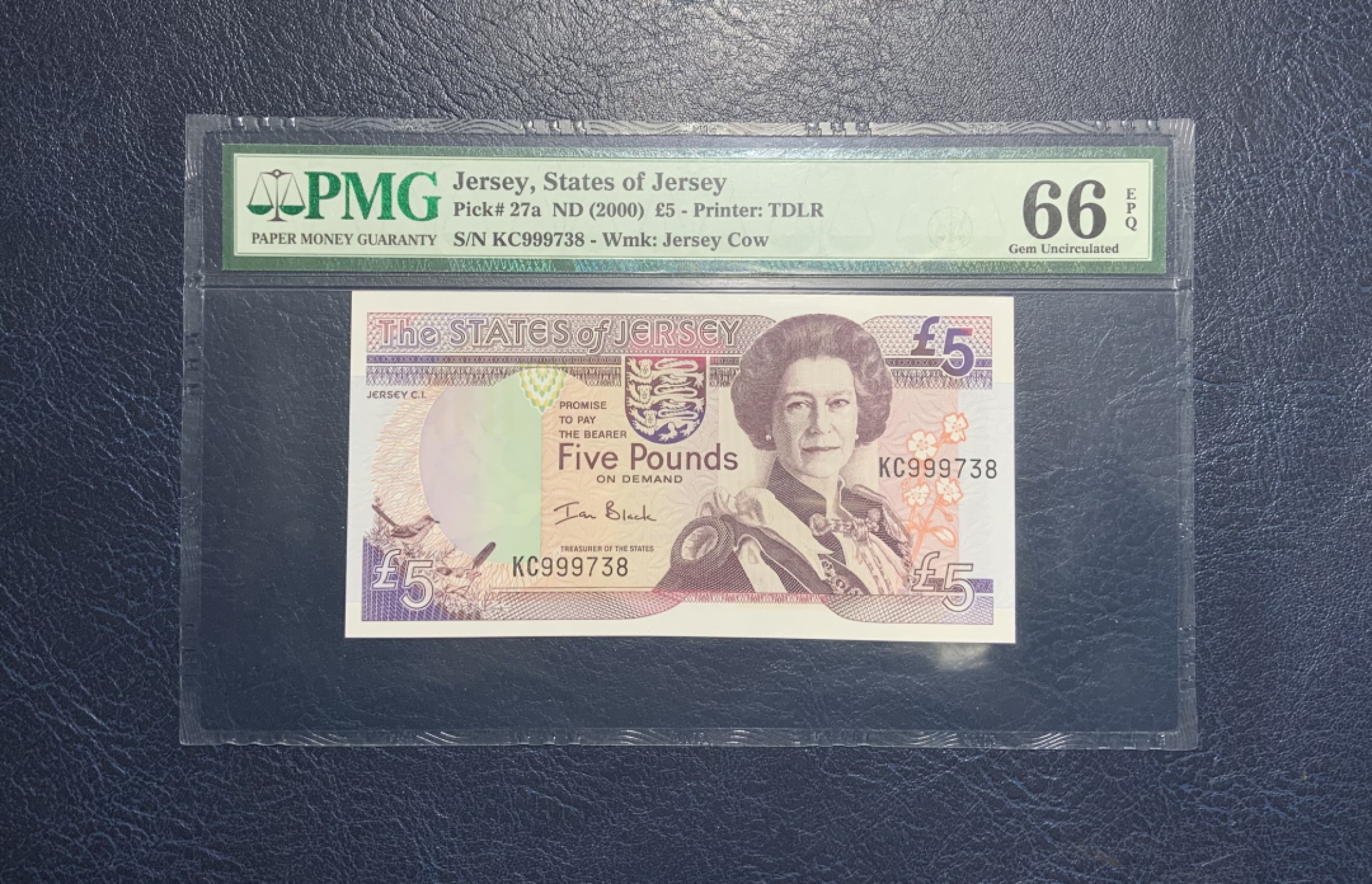 收藏联盟Quantum Auction 第231期拍卖 已更新 泽西岛2000年5镑 PMG66