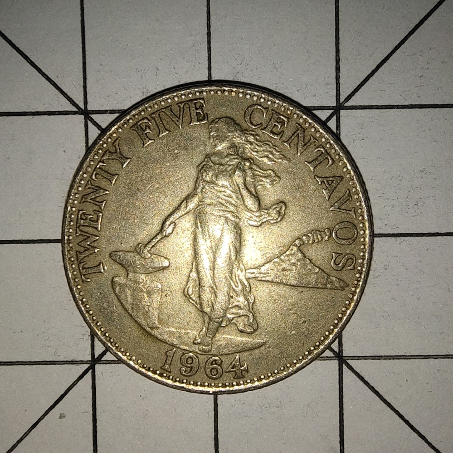 收藏之家世界硬币新年场(捡漏，无押金，无佣金，全场满20包邮，偏远地区除外) 菲律宾25分1964年