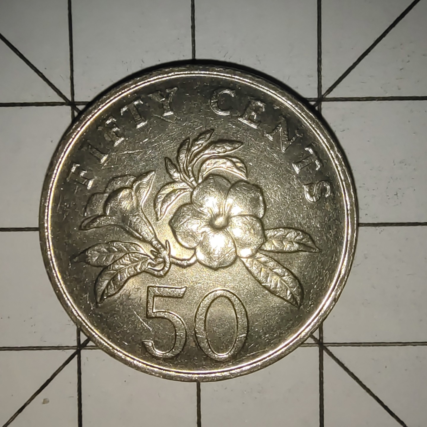 收藏之家世界硬币新年场(捡漏，无押金，无佣金，全场满20包邮，偏远地区除外) 新加坡50分1989年