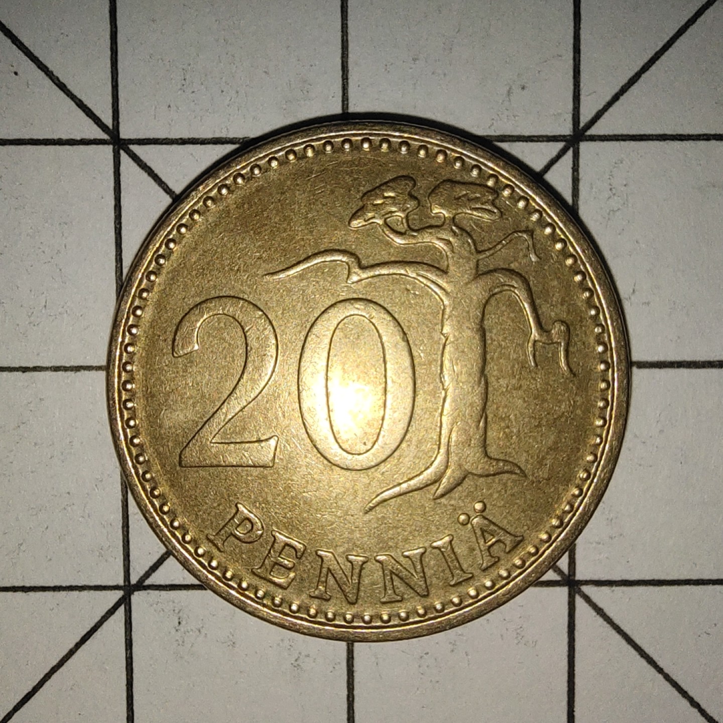 收藏之家世界硬币新年场(捡漏，无押金，无佣金，全场满20包邮，偏远地区除外) 芬兰20芬尼1974年