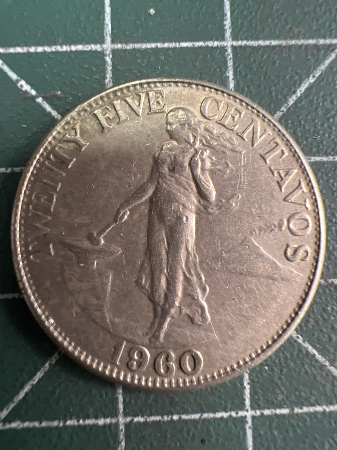 泡泡堂微拍第五十七幕硬币捡漏可累计专场👿👿，零佣金，零押金，累计满二十元包邮，接受代拍业务 菲律宾1960年25分。