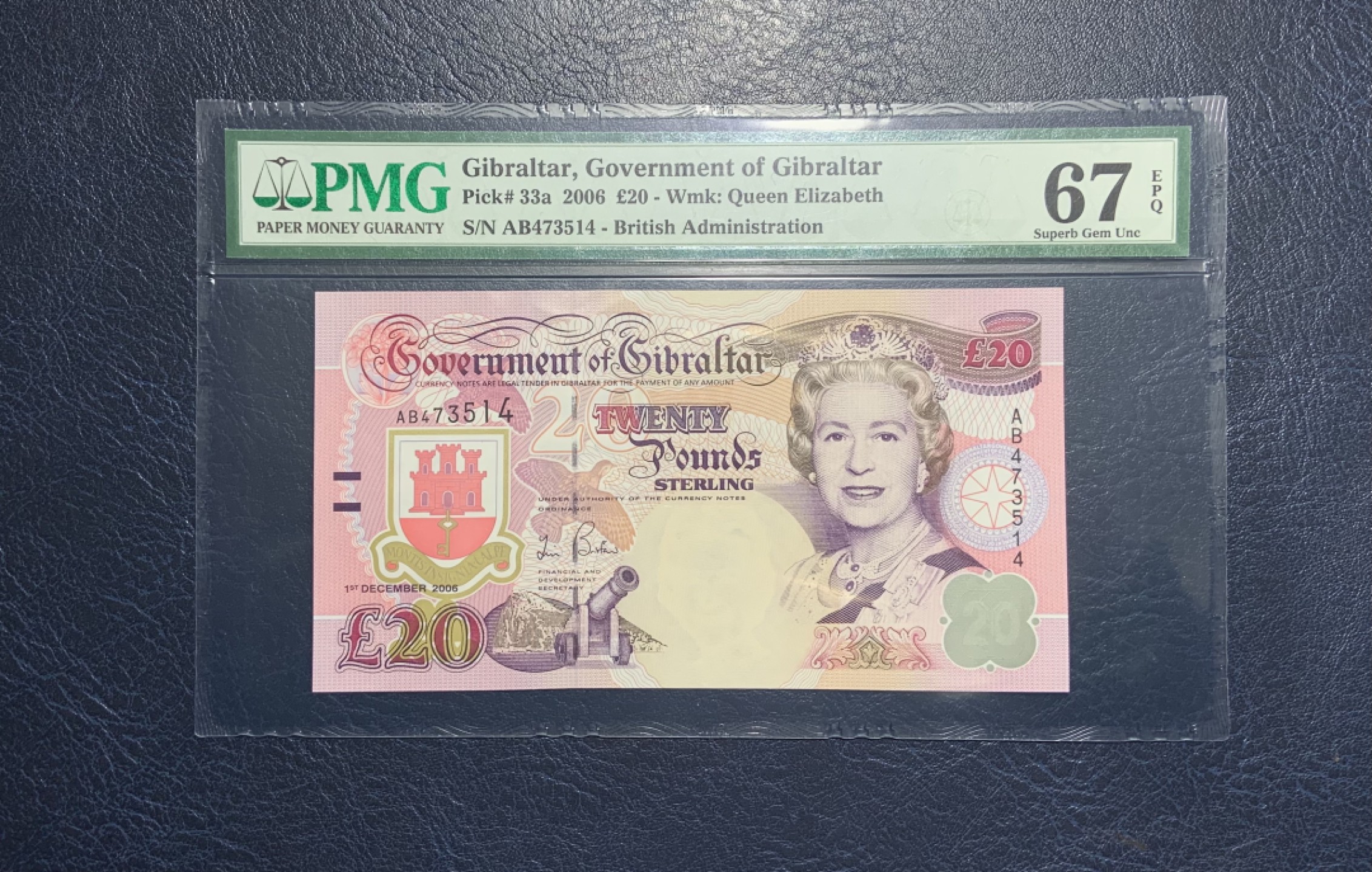 收藏联盟Quantum Auction 第231期拍卖 已更新 直布罗陀2006年20镑 PMG67