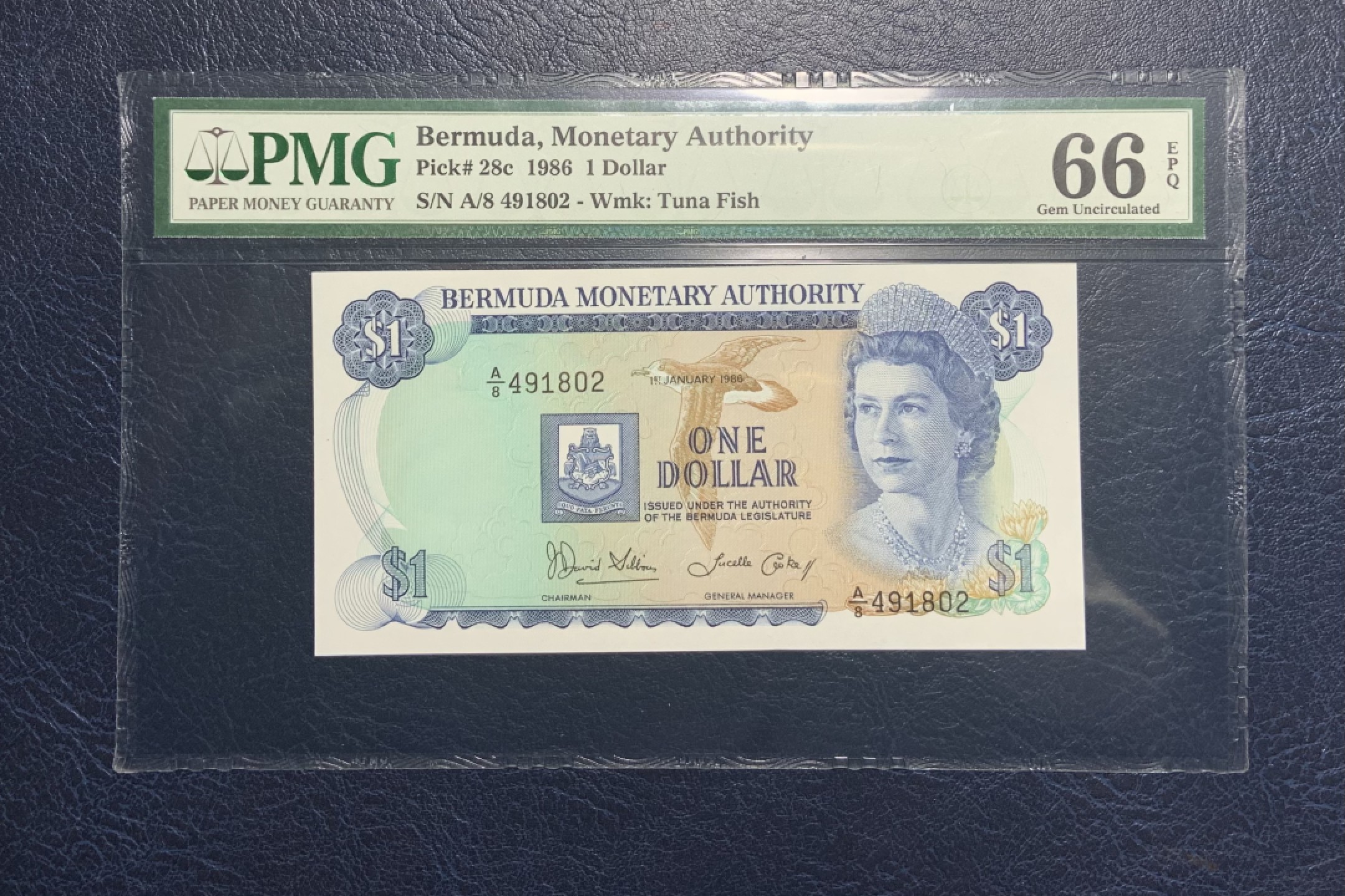收藏联盟Quantum Auction 第231期拍卖 已更新 百慕大1986年1元 PMG66